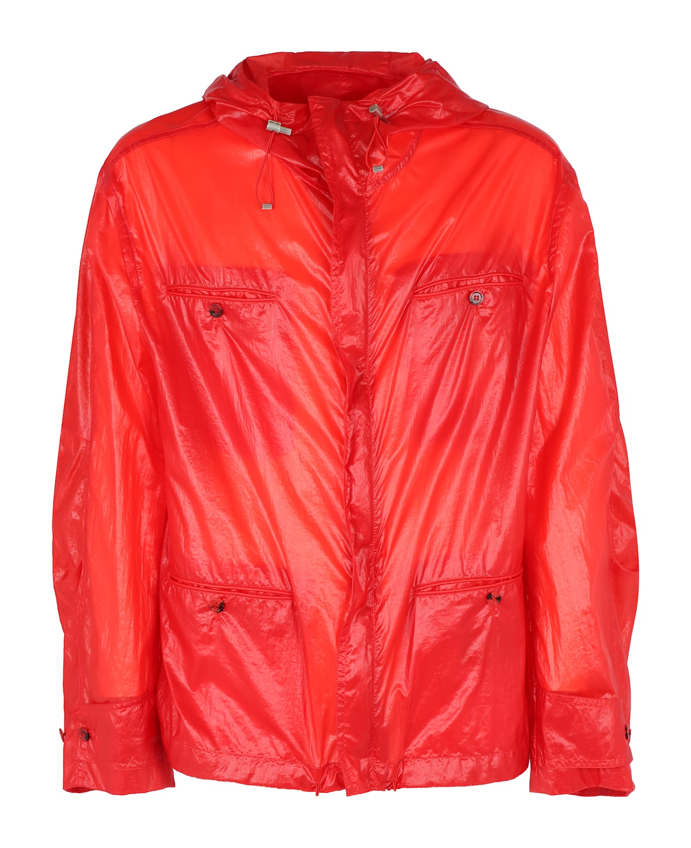 Ferragamo Techno Fabric Jacket - red