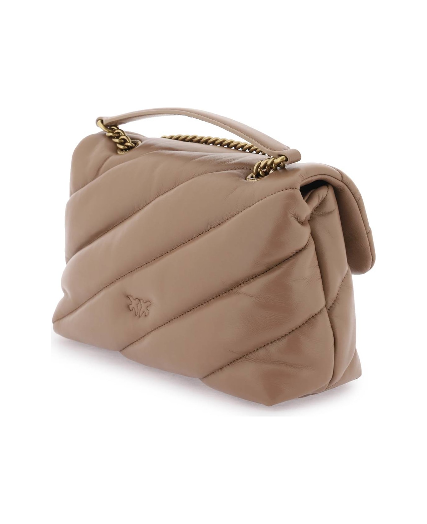 Pinko Love Mini Puff Shoulder Bag - Beige
