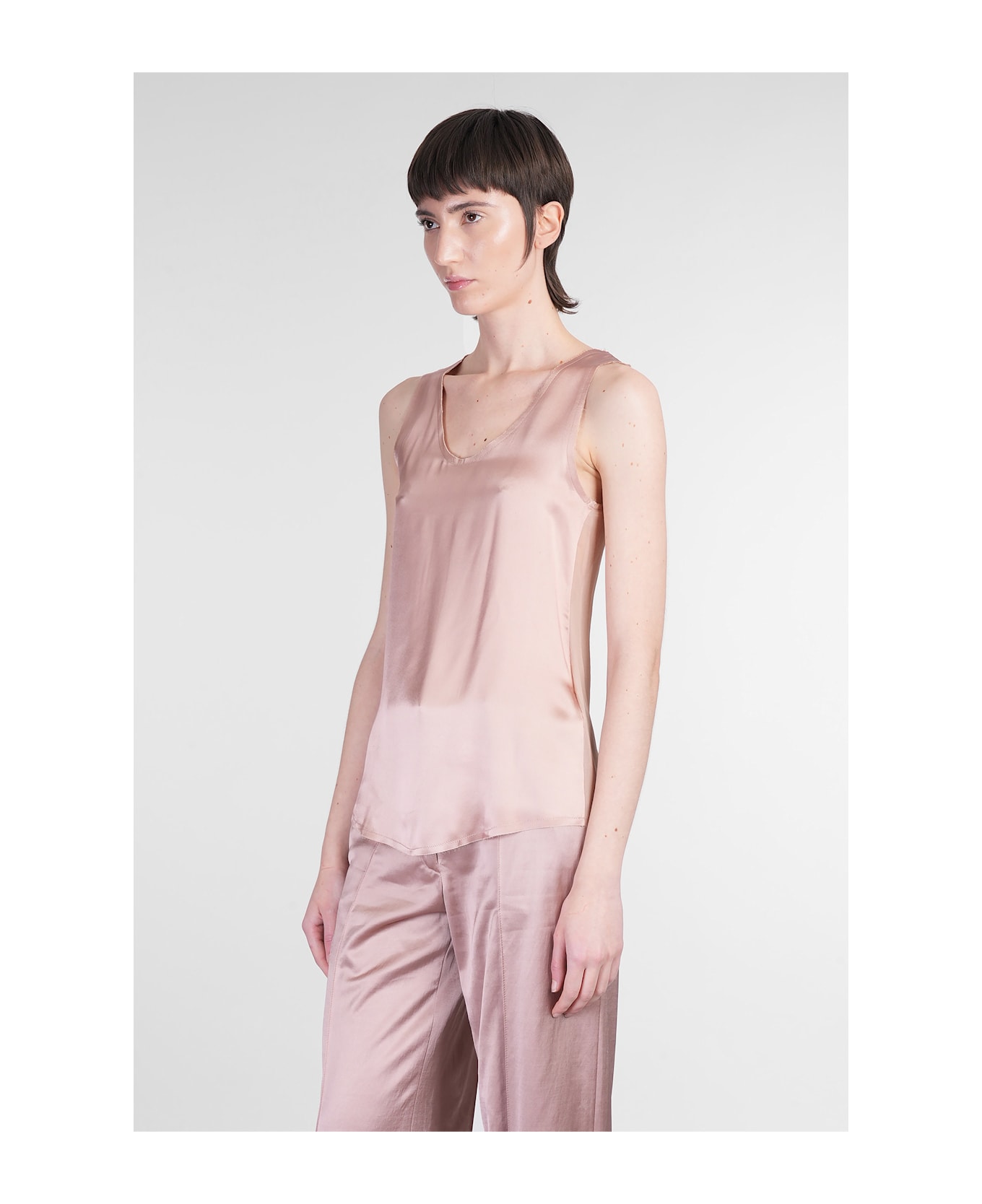 Balmain Topwear In Rose-pink Silk - rose-pink