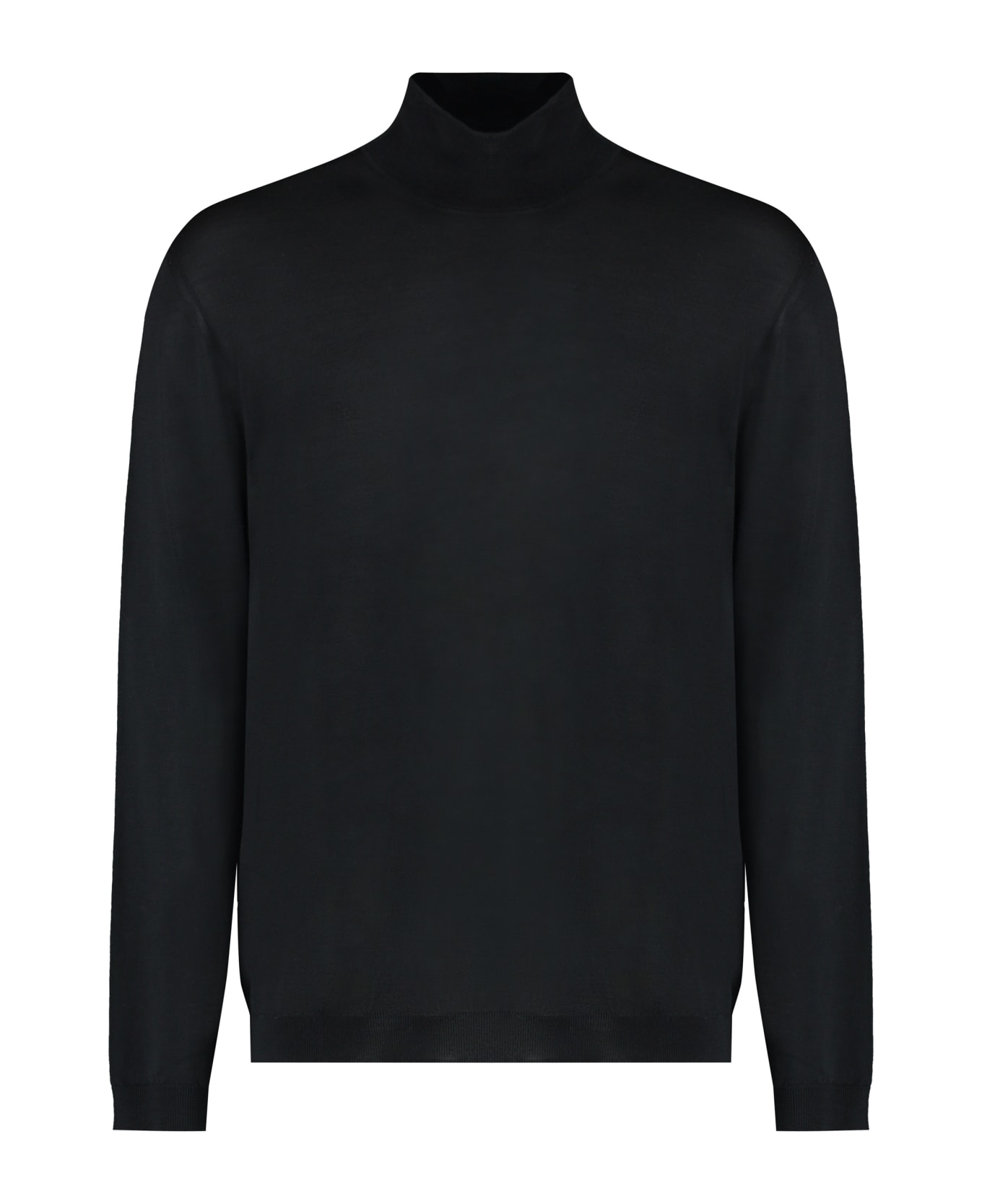 Roberto Collina Turtleneck Wool Pullover - black