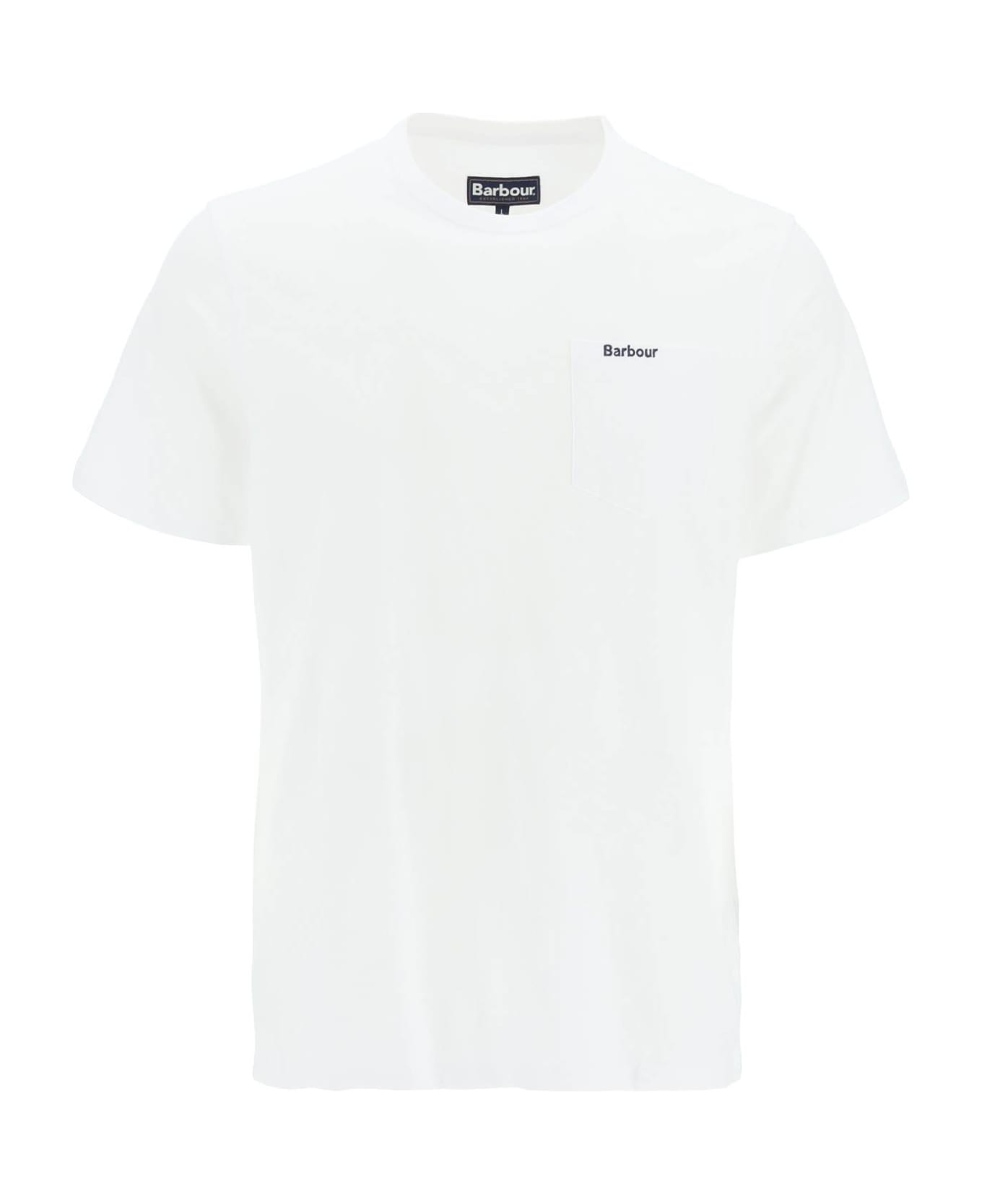 Barbour Classic Chest Pocket T-shirt - WHITE