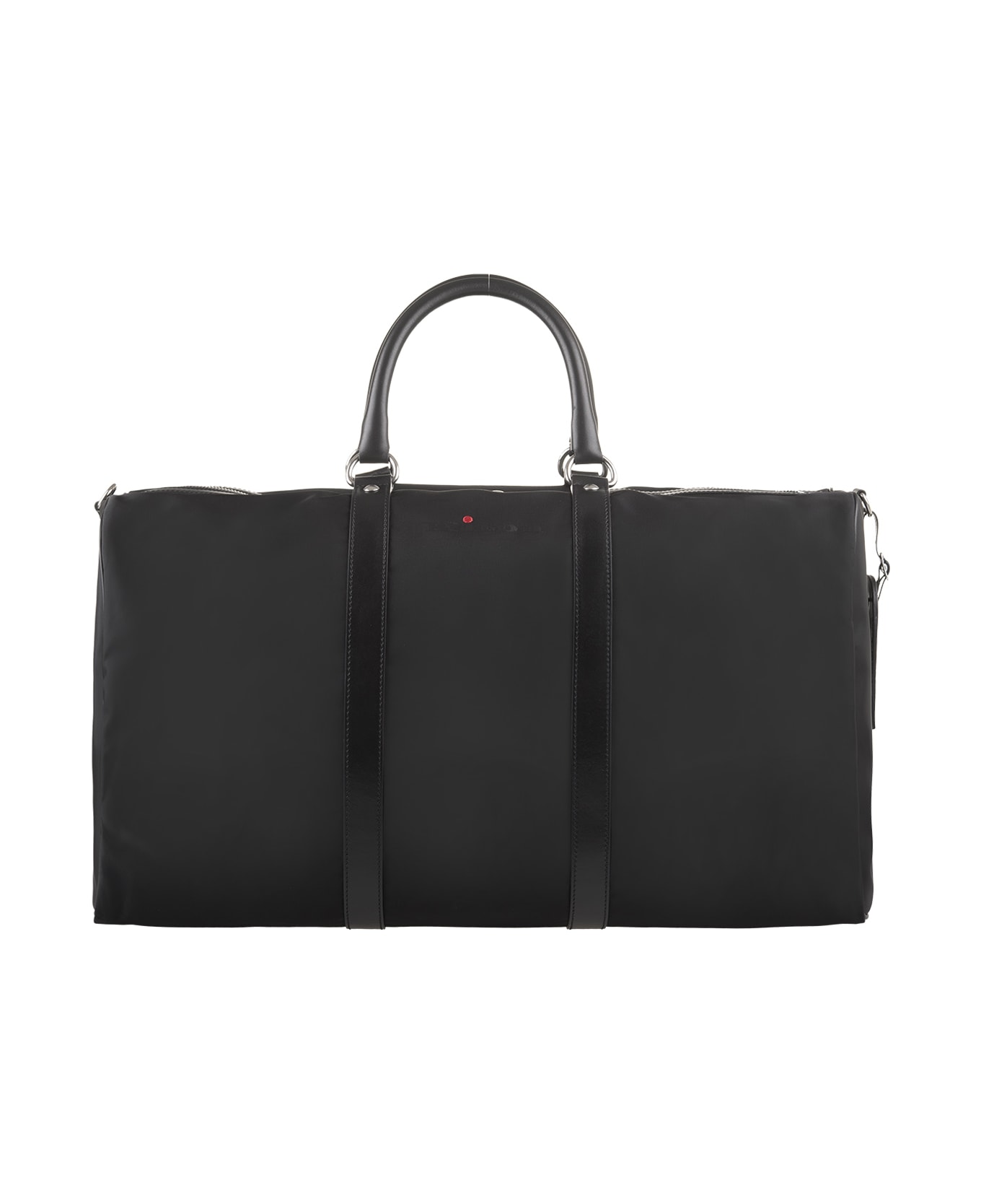 Kiton Black Travel Bag With Logo - Black トラベルバッグ