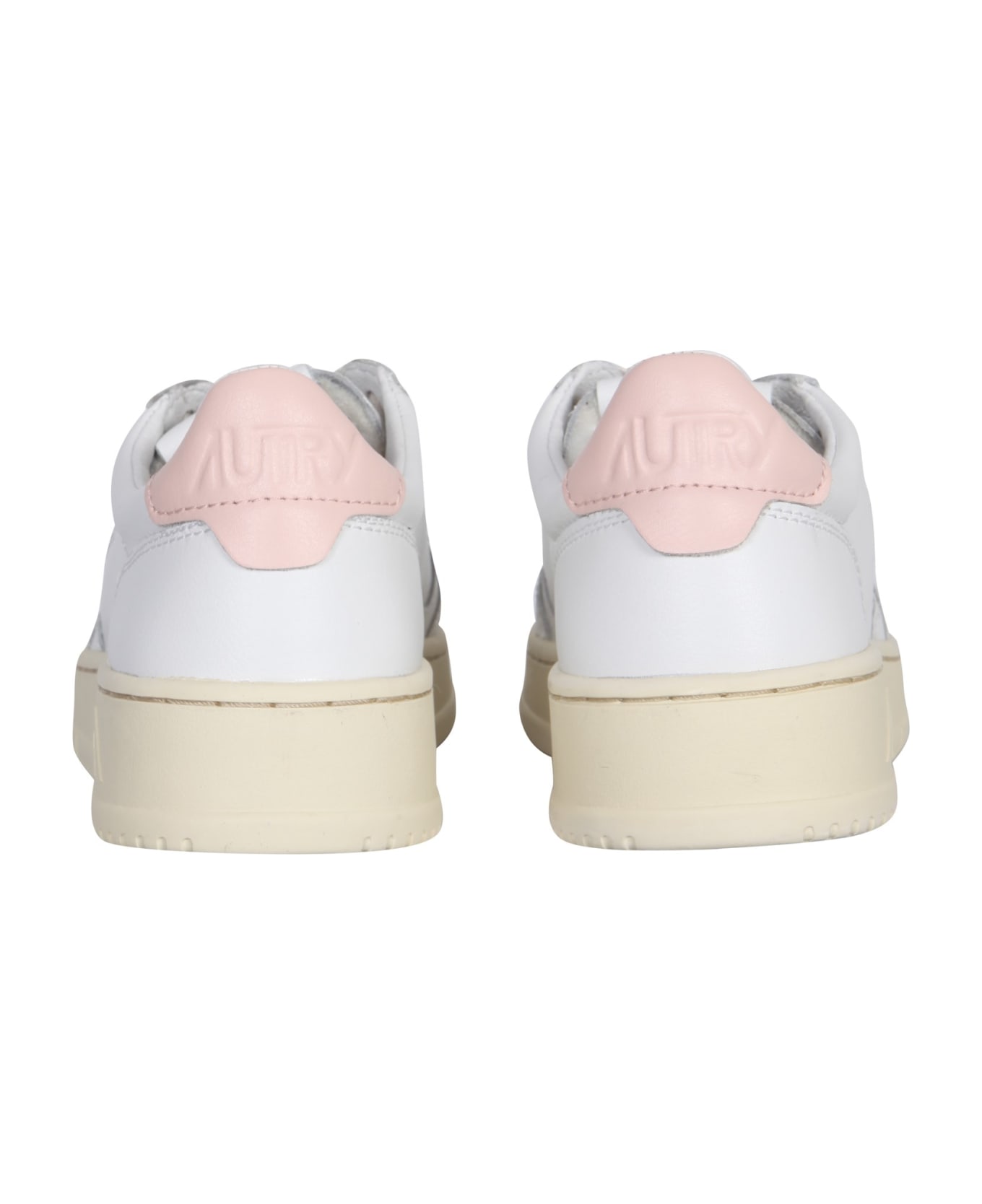 Autry Leather Sneakers - PINK/WHITE