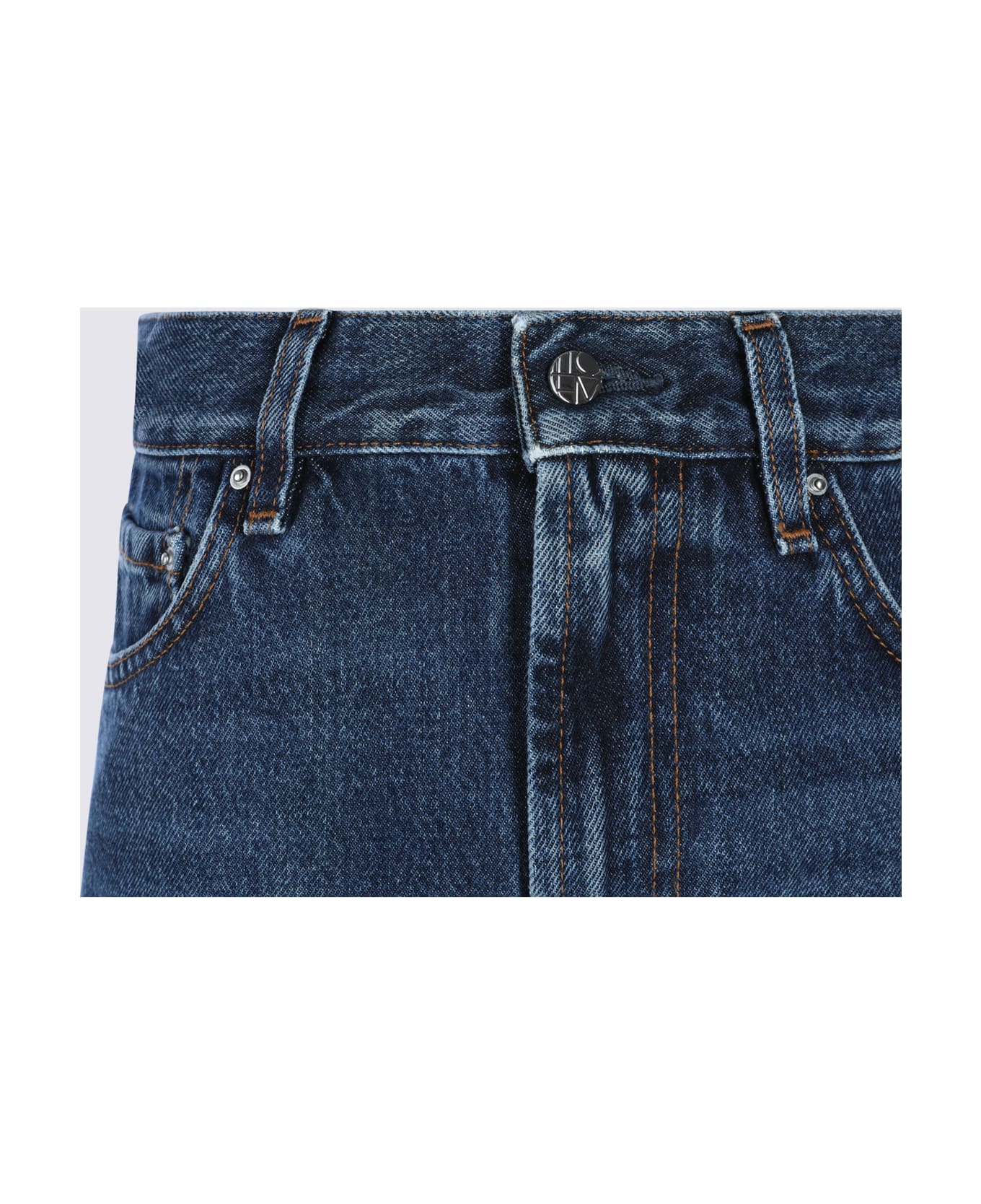 Totême Dark Blue Cotton Jeans - Blue
