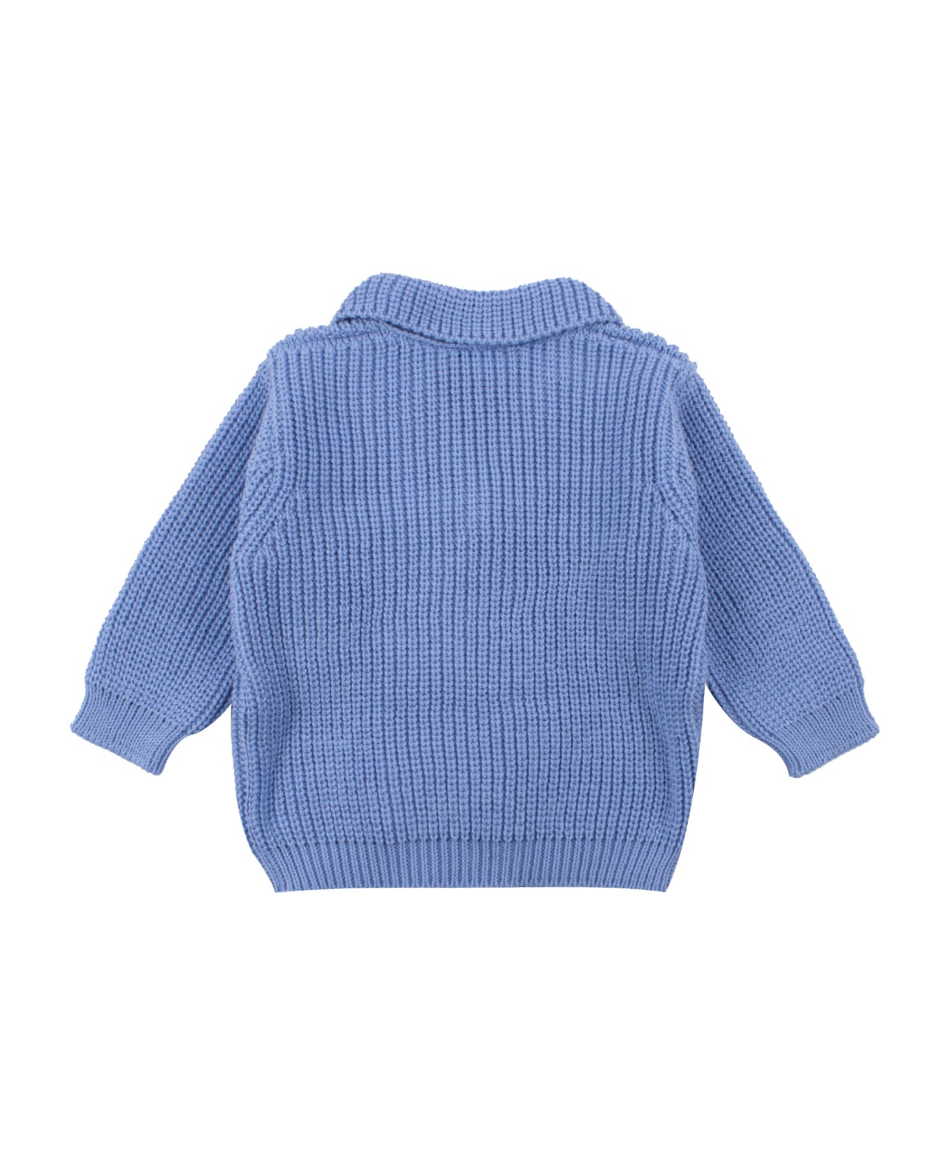 Emporio Armani Cotton Knit Jacket - Blue