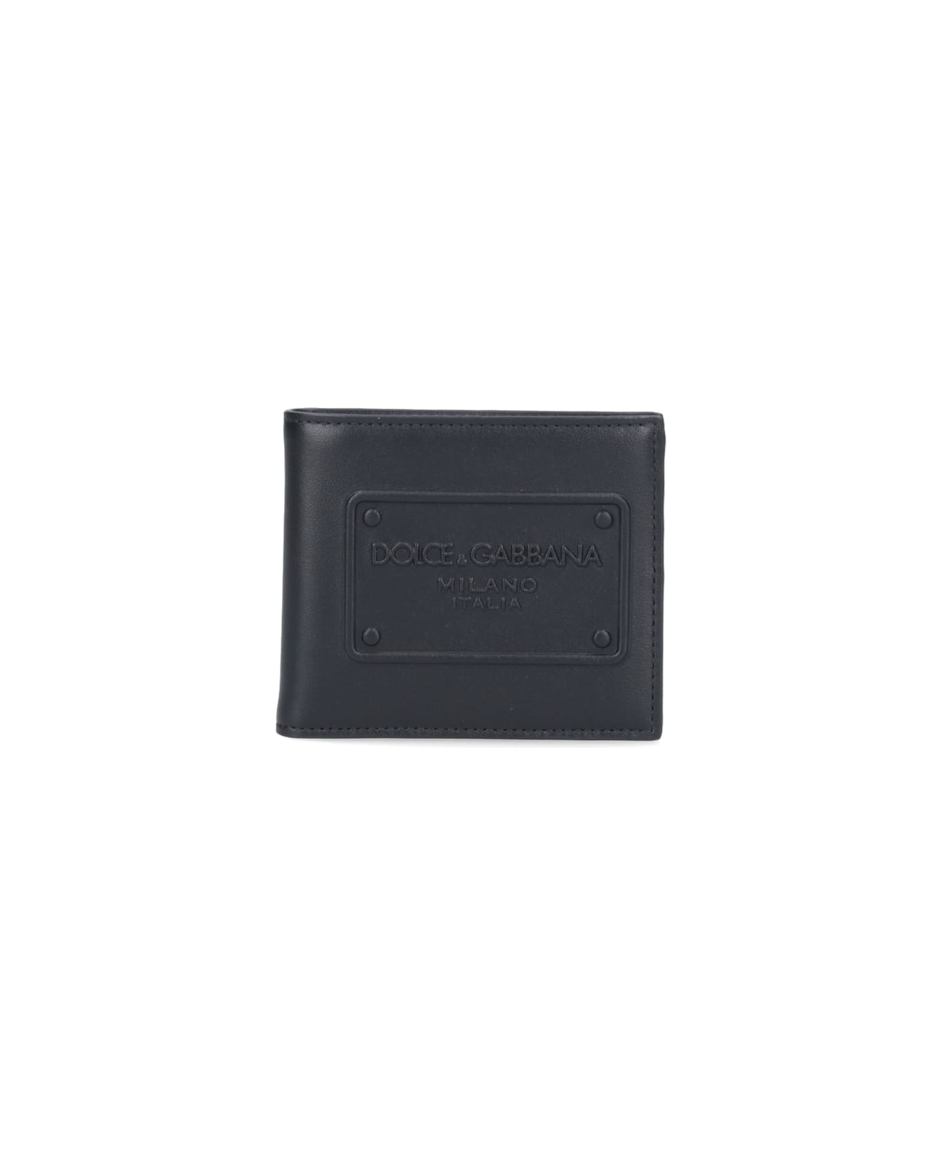 Dolce & Gabbana Bi-fold Logo Wallet - Black  