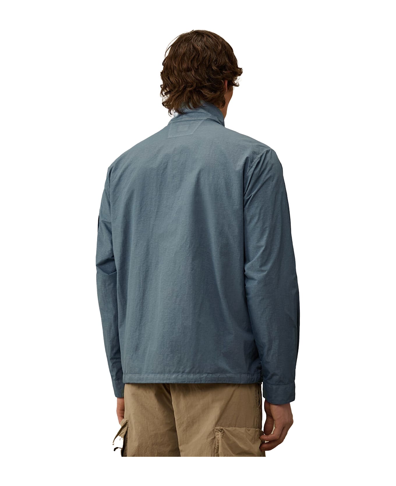 C.P. Company Flatt Nylon Jacket With Logo Iconic Detail
