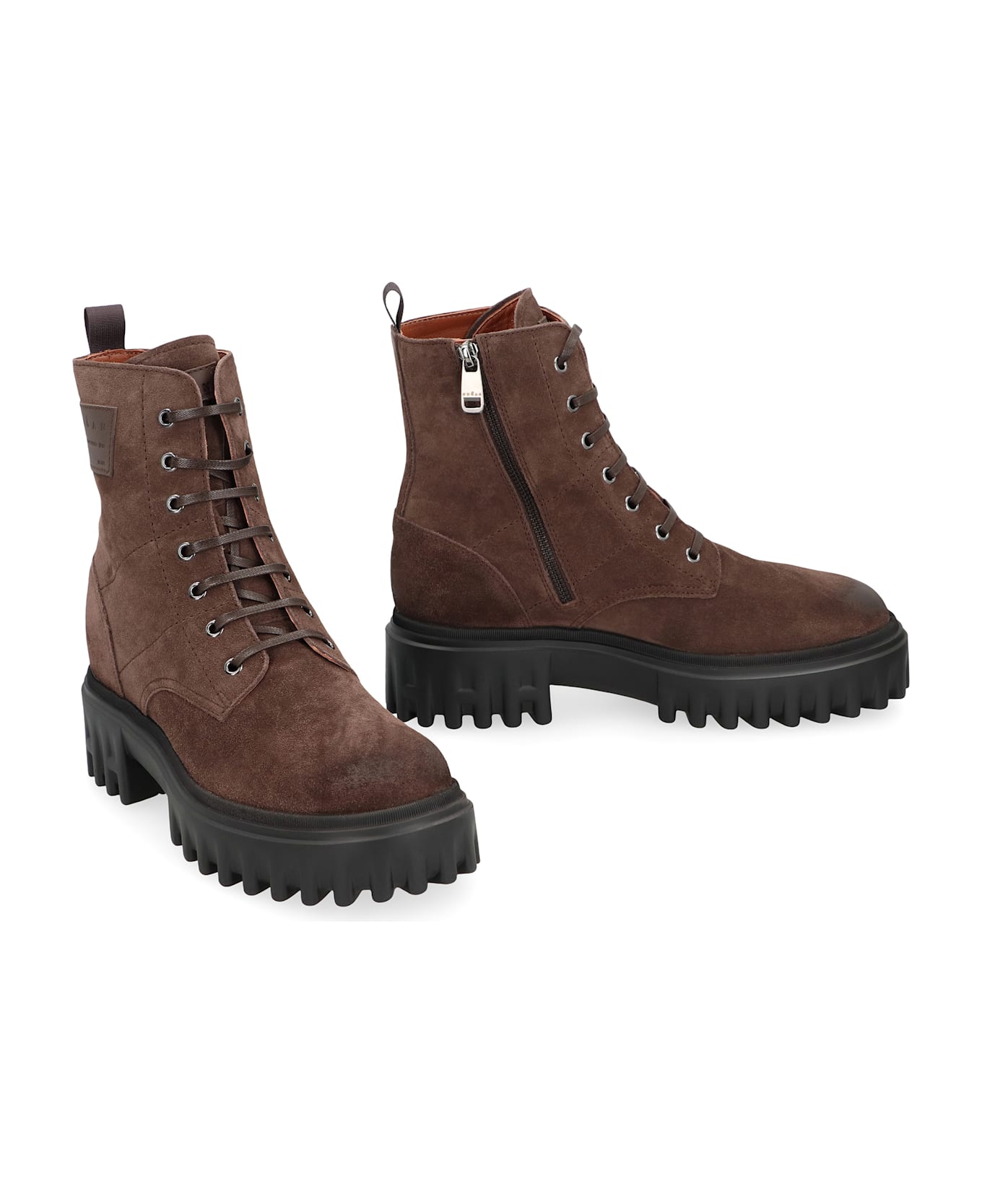 Hogan H700 Combat Boots - brown