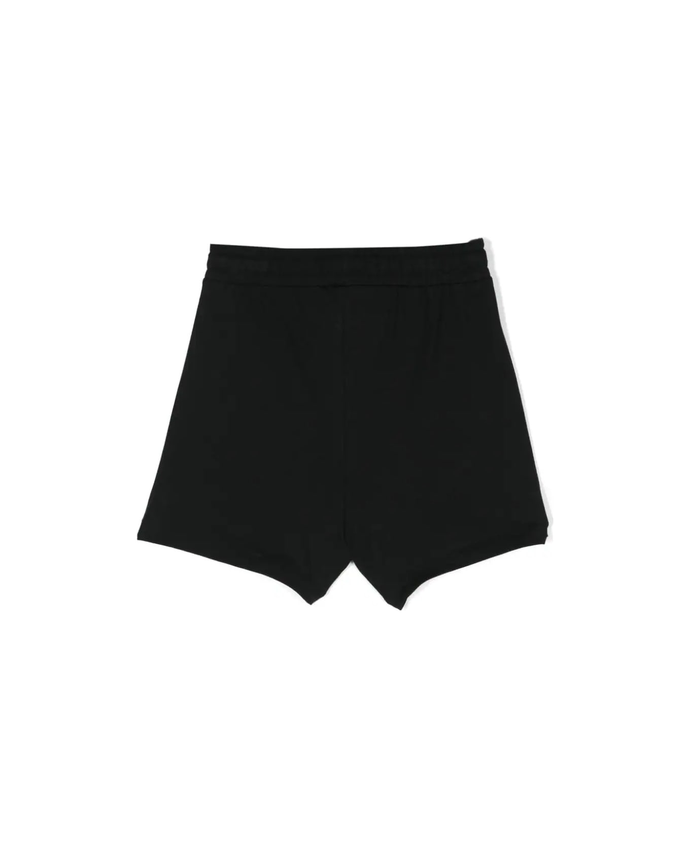 Moschino Black Sports Shorts With Logo - Black
