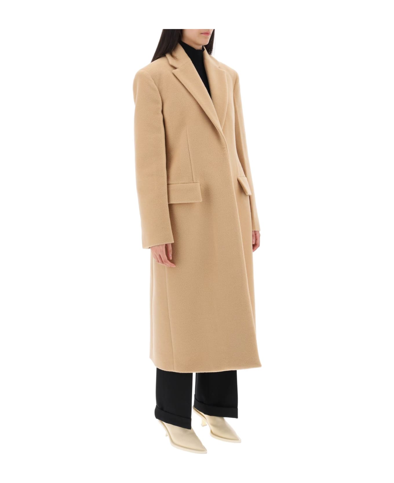 Jil Sander Tailored Coat In Virgin Wool - HAZEL (Beige) コート