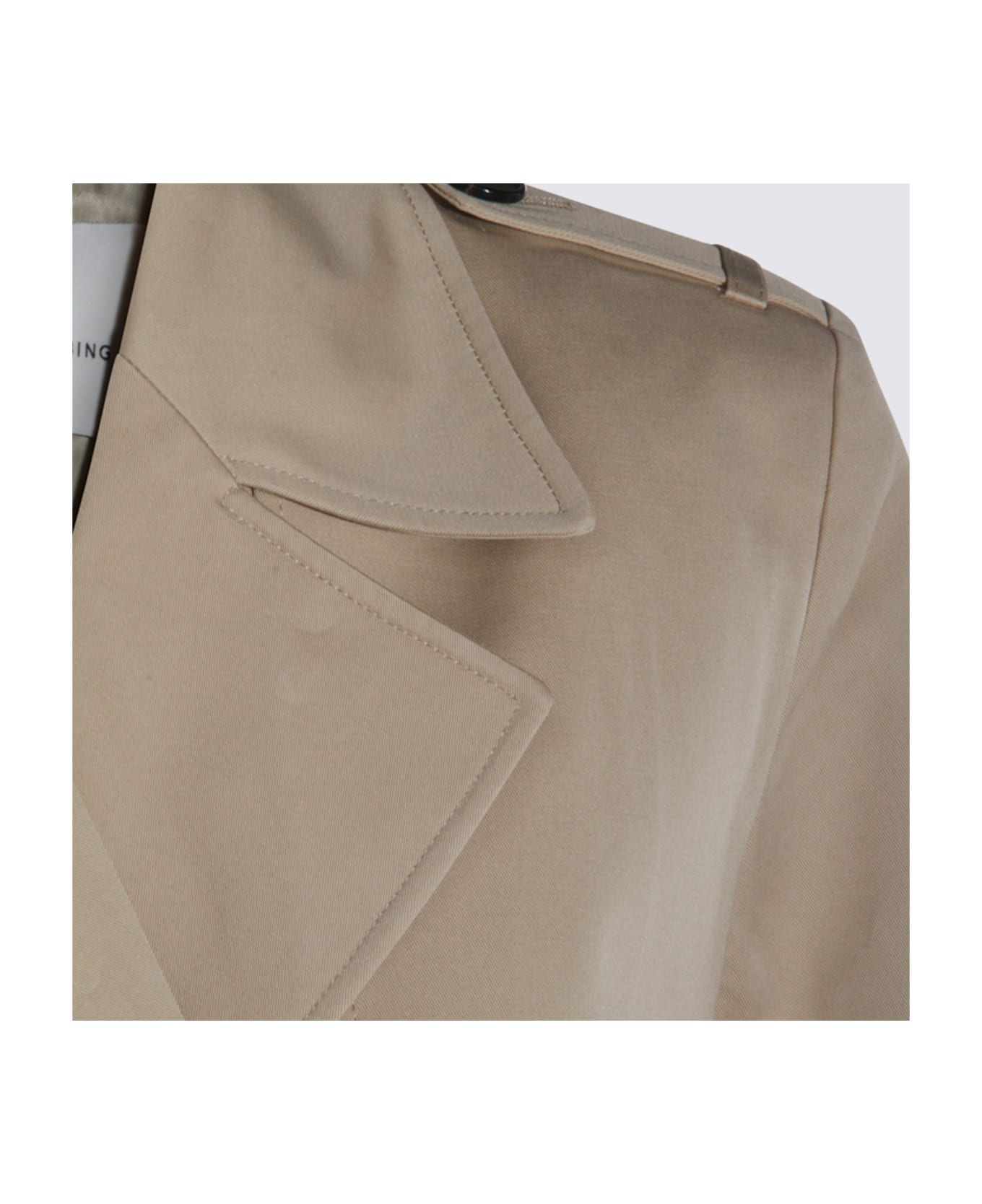 Anine Bing Taupe Viscose Trench Coat - Beige
