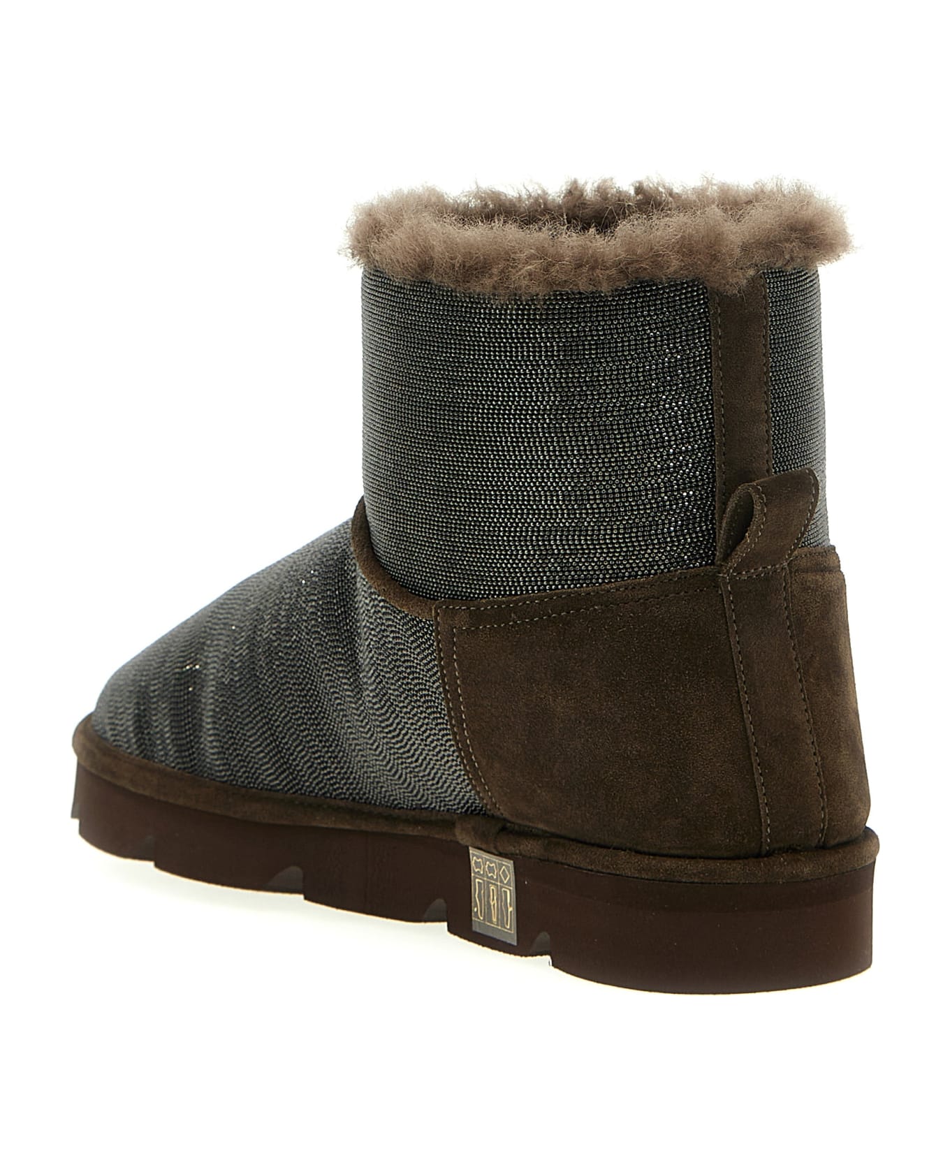 Brunello Cucinelli Monili Ankle Boots - Brown