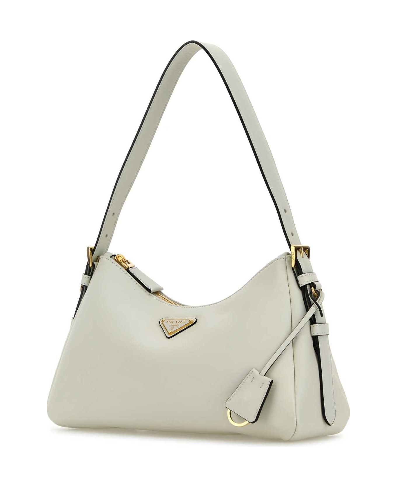 Prada White Leather Medium Aimã©e Shoulder Bag - BIANCO N