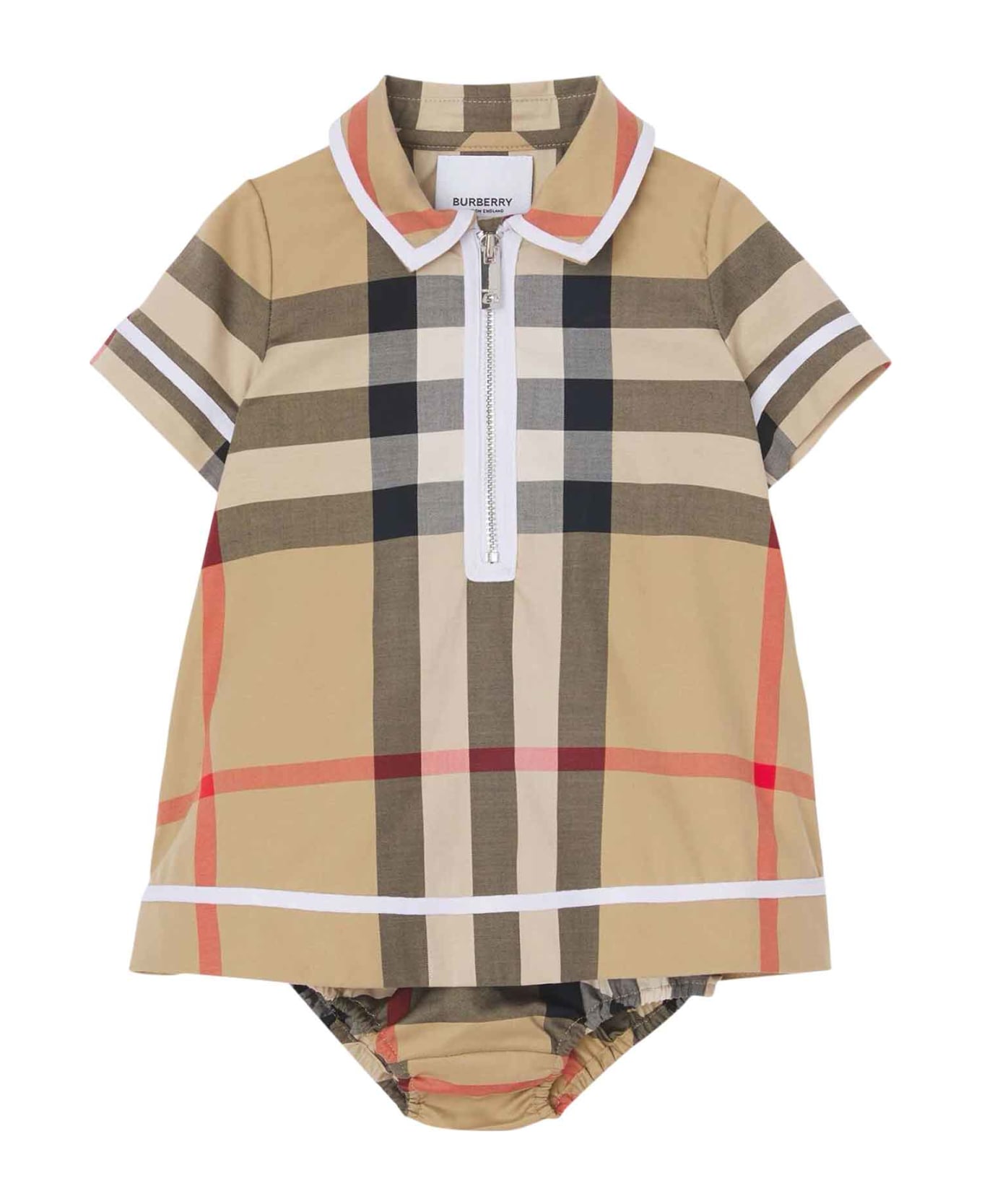Burberry Baby Dress With Coulotte And Check Print | Hoodie mit  Vintage-Grafik | Sci2sShops