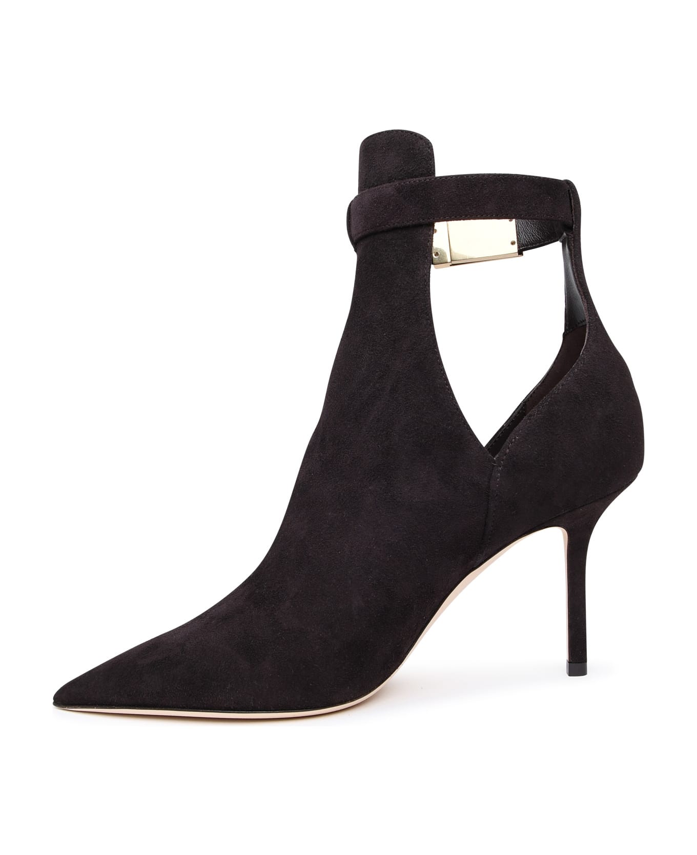 Jimmy Choo Nell Coffee Suede Ankle Boots - Brown