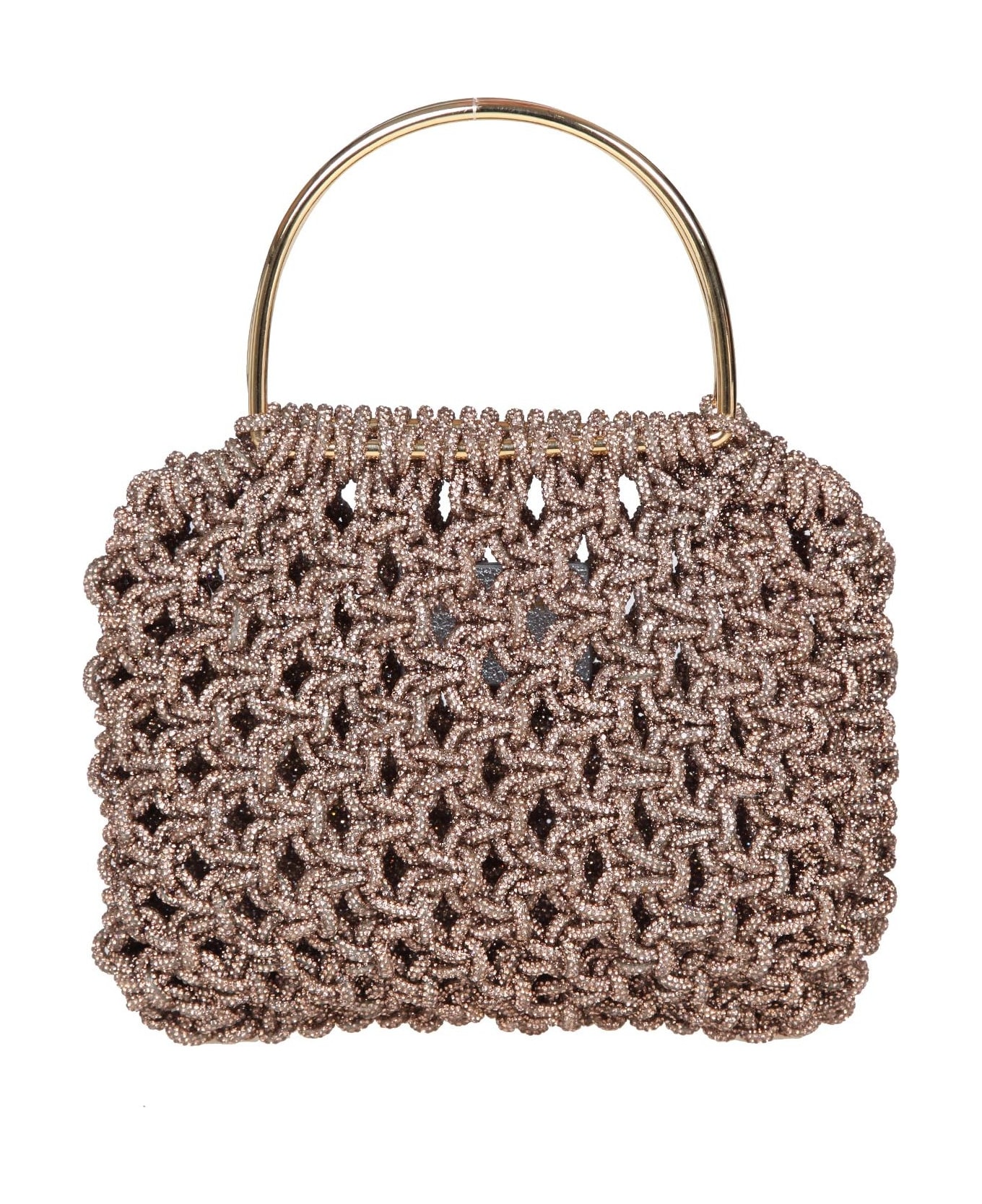 Hibourama Jewelry Handbag Woven With Crystals - CRYSTALS 