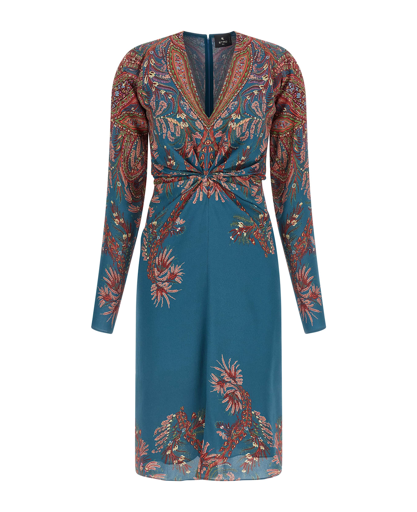 Etro Floral Printed Dress - Blue