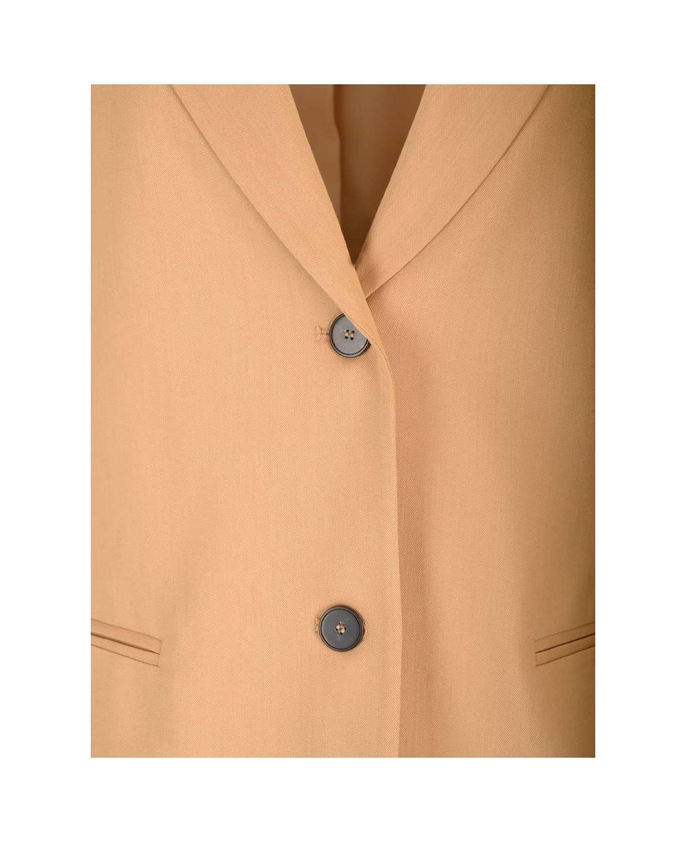 Forte_Forte Viscose Wool Chic Twill Jacket - Beige