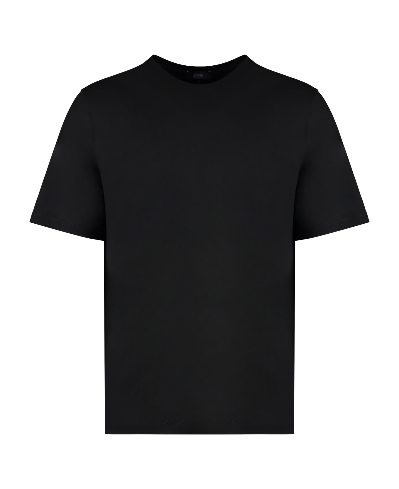 Herno Cotton Crew-neck T-shirt - black