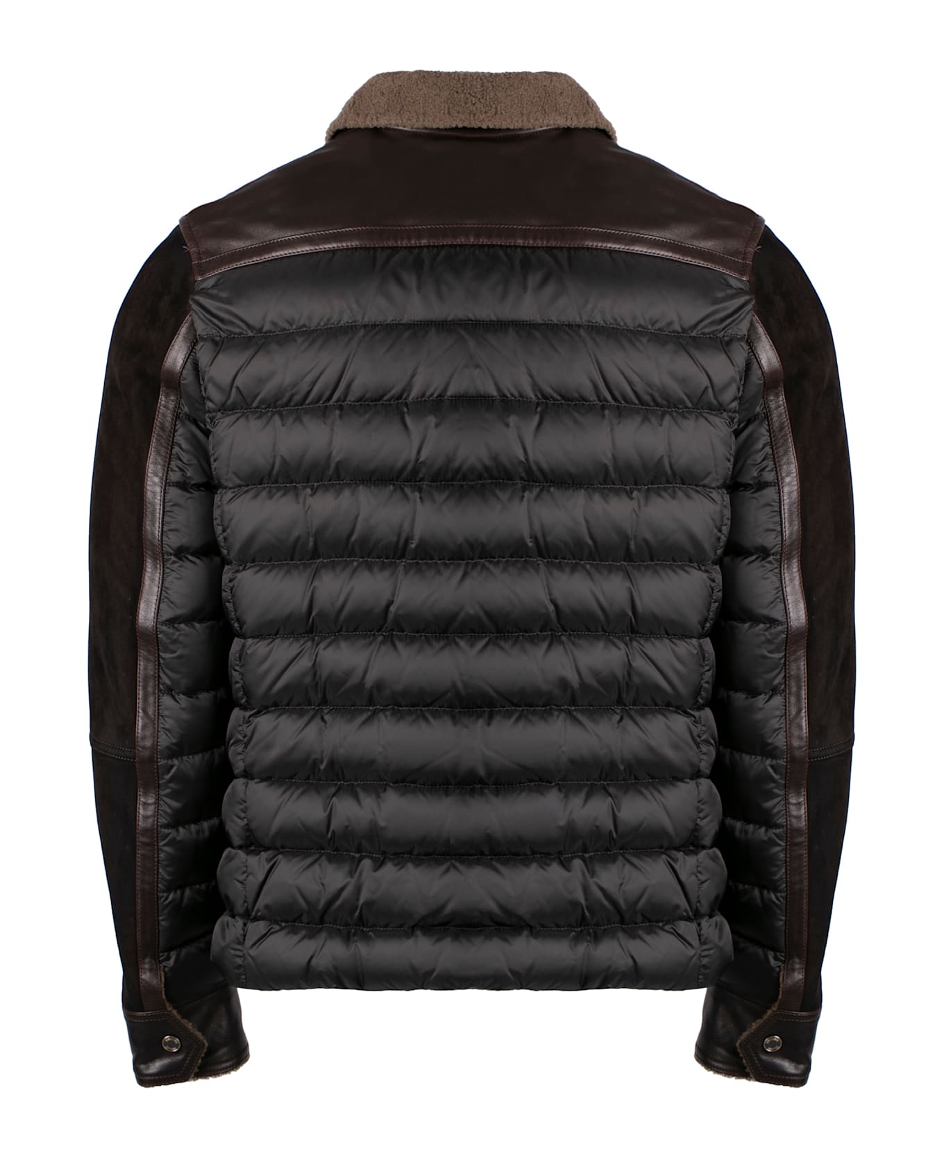 Moorer Duilio Suede Jacket - brown