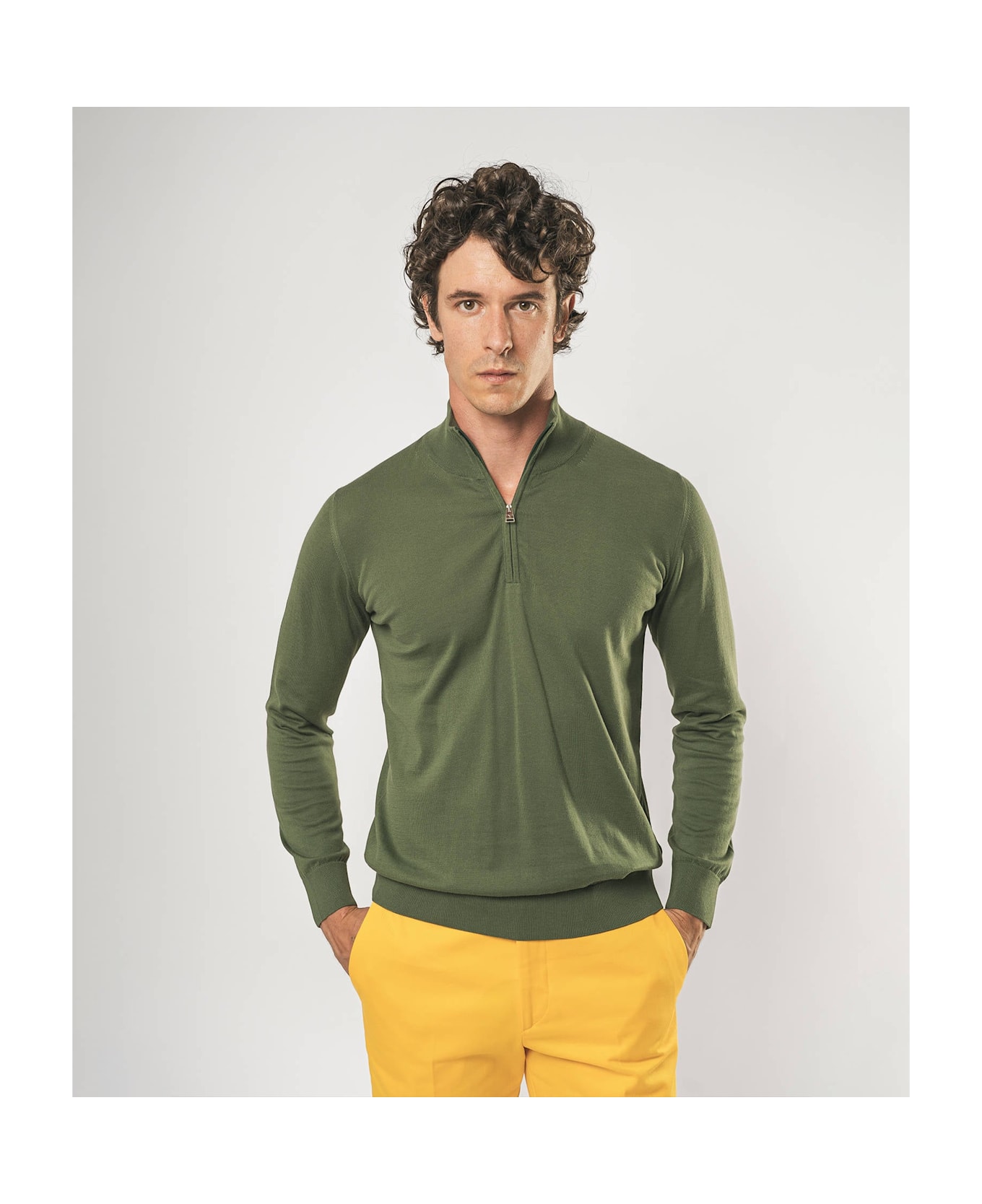 Larusmiani Sheffield Sweater Sweater - Olive