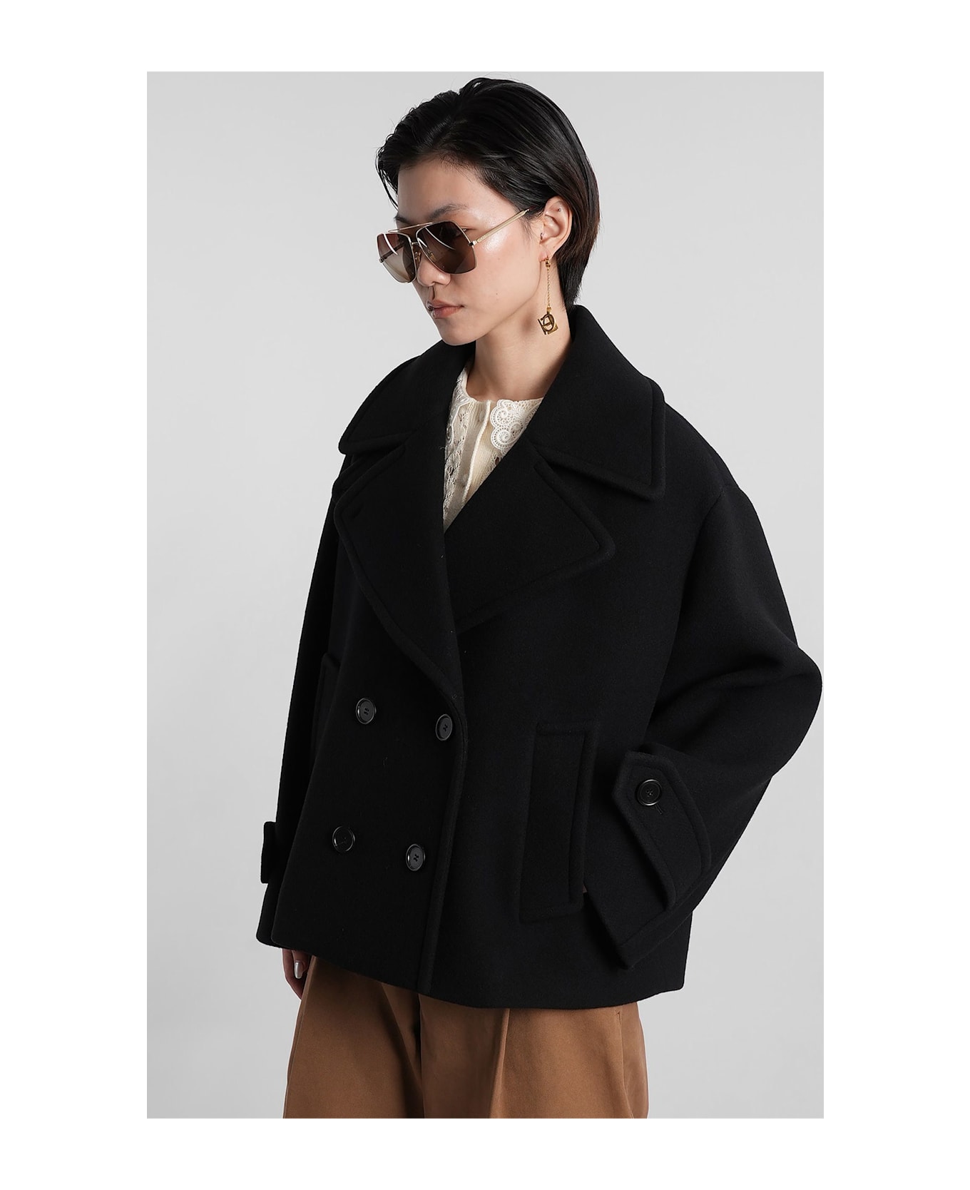 Chloé In Black Wool - black