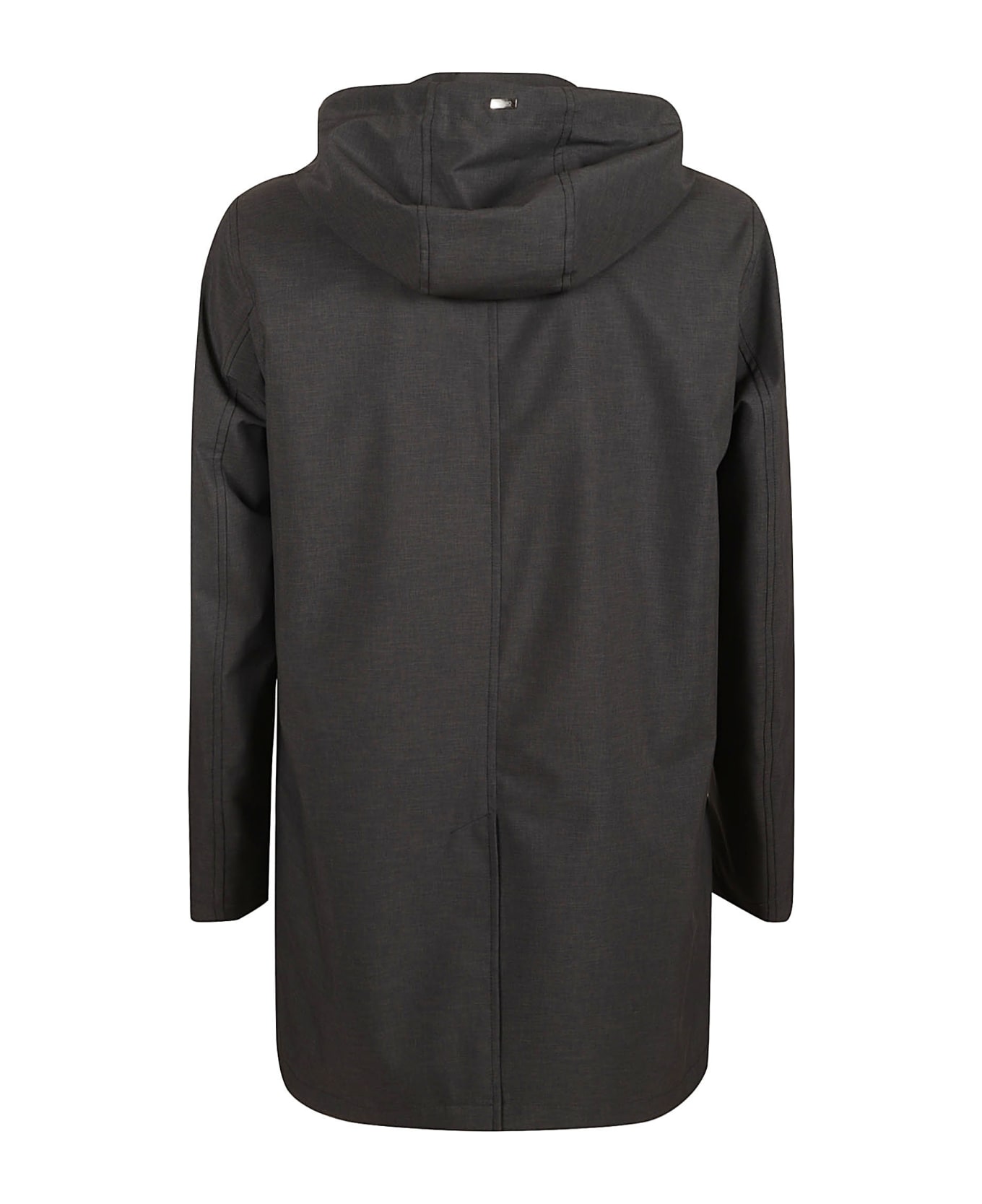 Herno Multi-zip Buttoned Hooded Jacket - Grigio