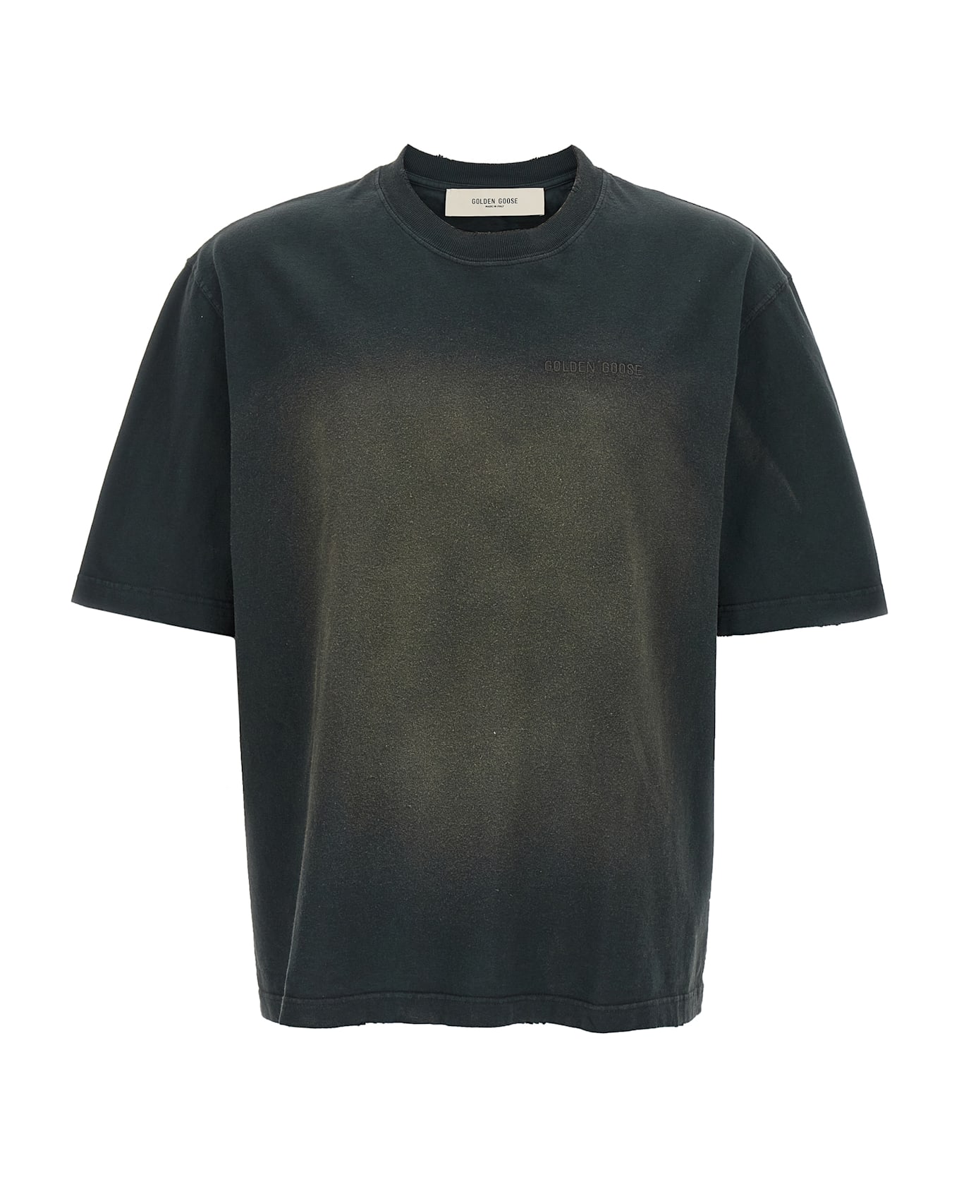 Golden Goose Used Dyed Cotton T-shirt - Black  