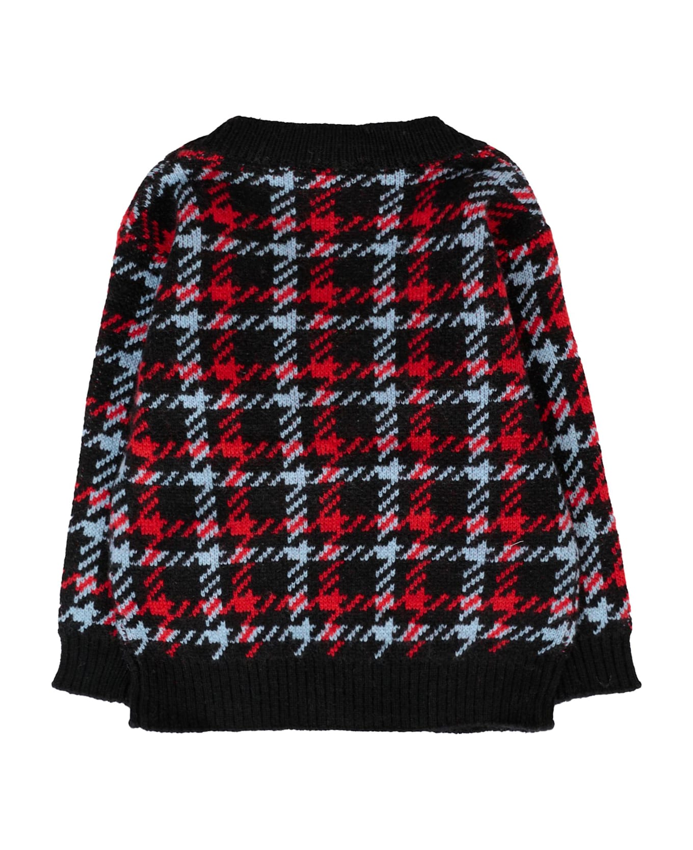 Richmond Black Cardigan For Baby Boy With Logo - Black