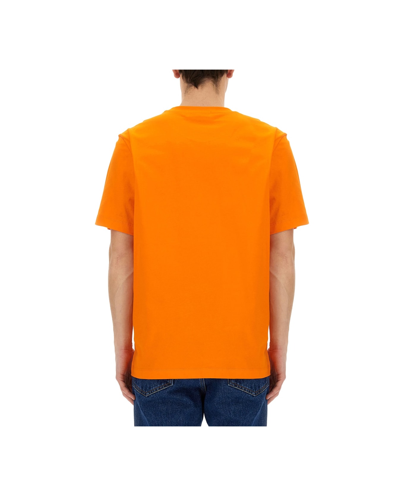 MSGM T-shirt With Logo - Arancione