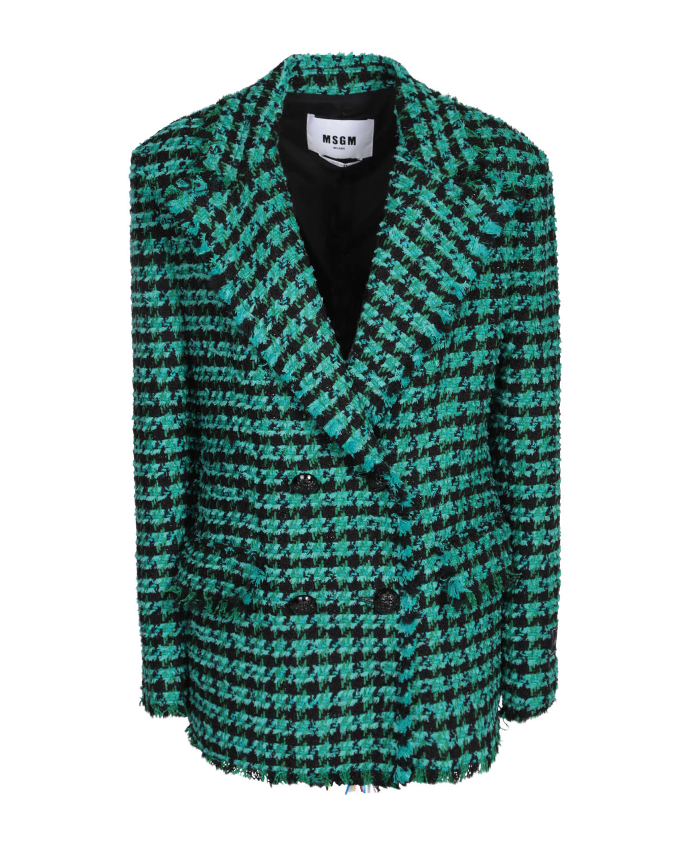 MSGM Double-breasted Blazer - Green