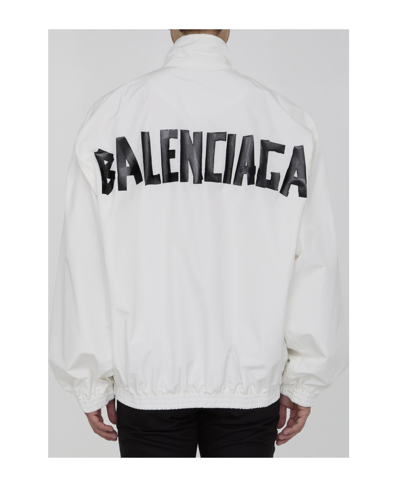 Balenciaga New Tape Type Track Jacket - WHITE