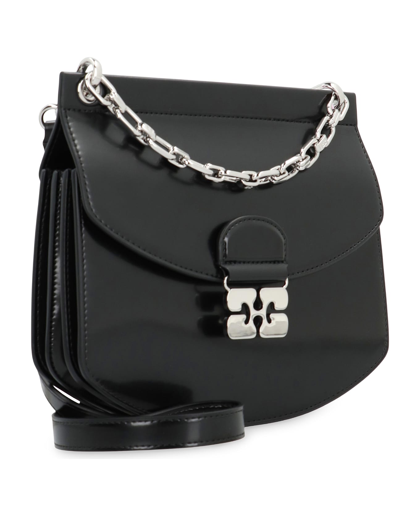 Ganni Apo-g Crossbody Bag - black