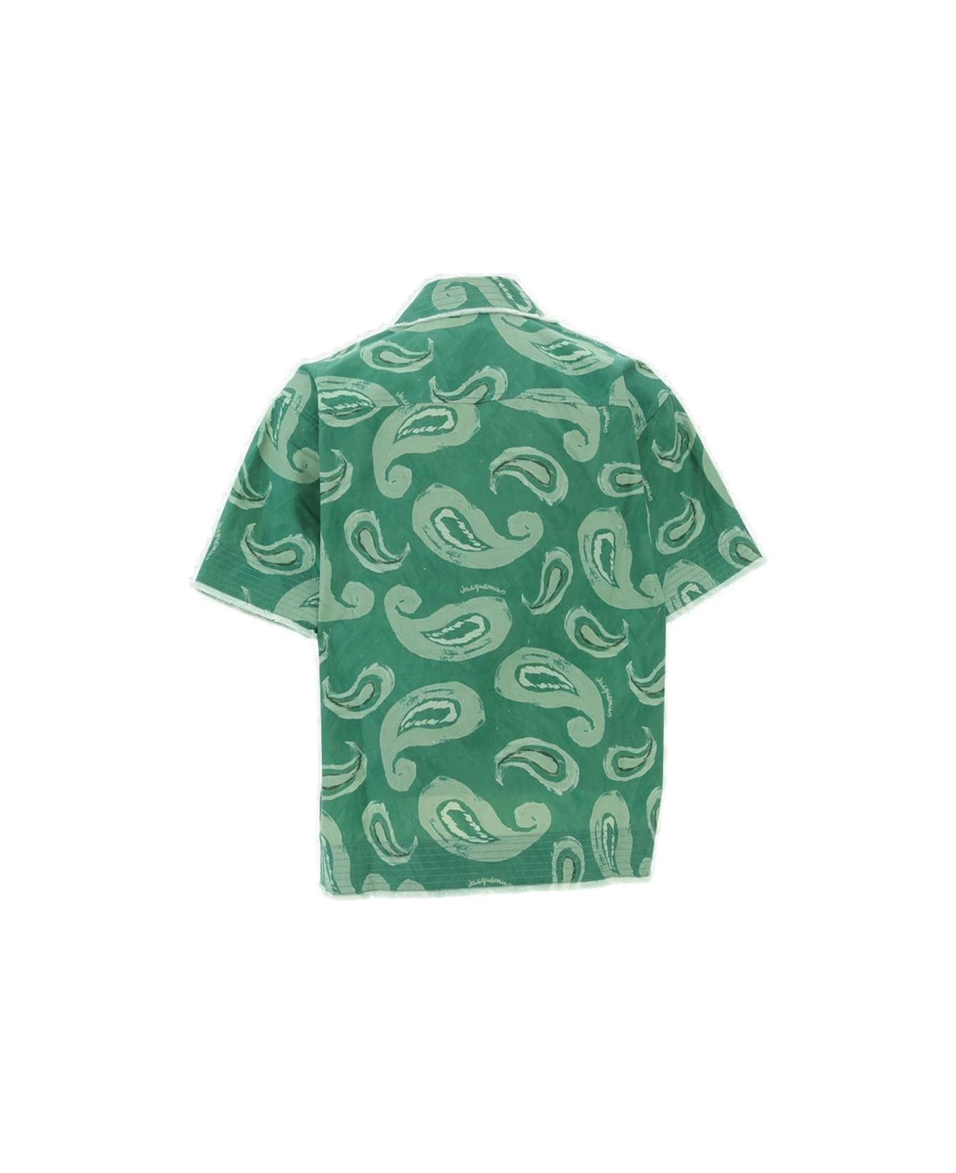 Jacquemus Graphic Printed Buttoned Shirt - Green