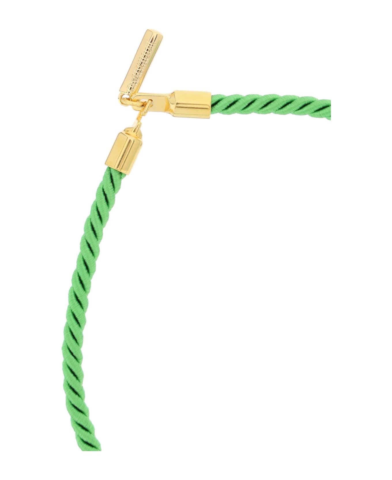Timeless Pearly Necklace With Charm - GREEN (Green)