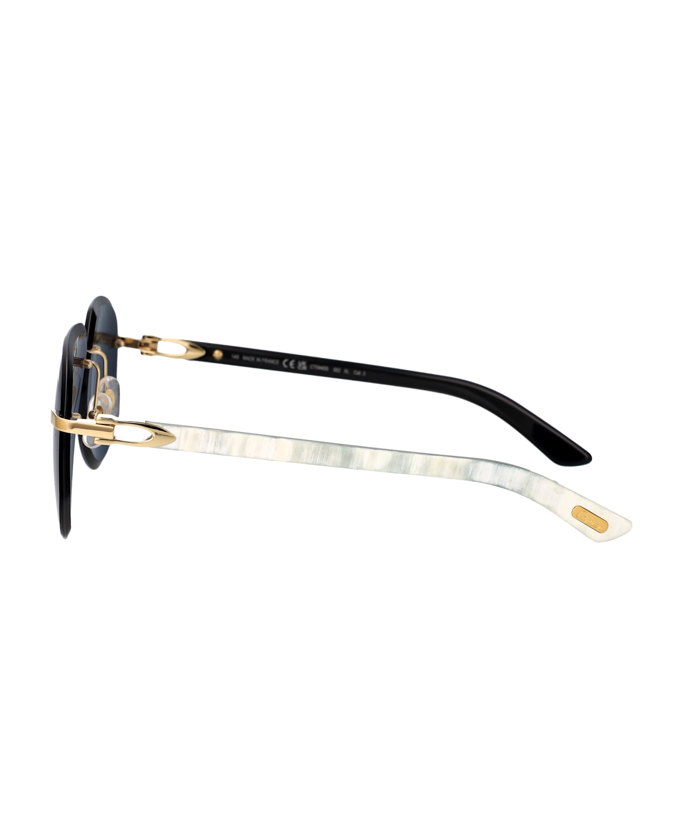 Cartier Eyewear Ct0440s Sunglasses - 002 GOLD WHITE GREY