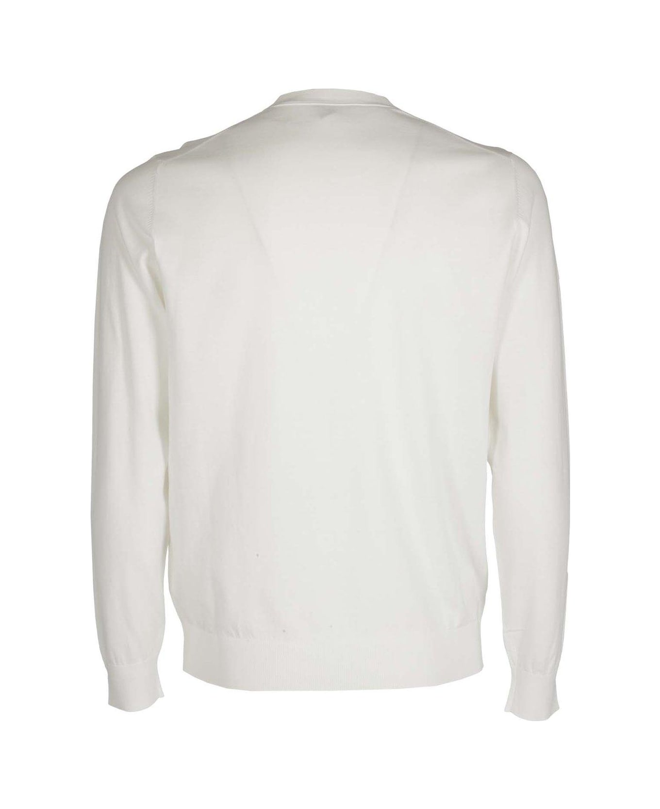 Paolo Pecora Crewneck Knitted Jumper - Bianco