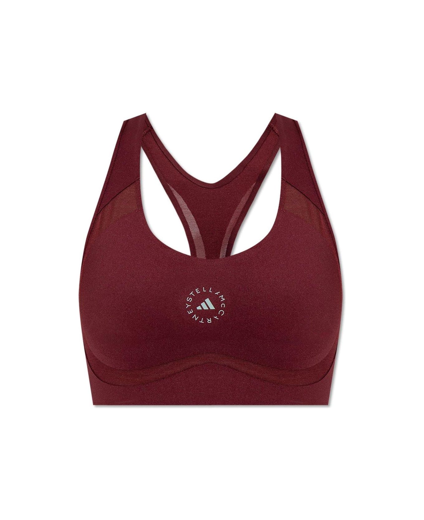 Adidas by Stella McCartney Truepurpose Power Impact Training Medium-support Bra - Shadow Red