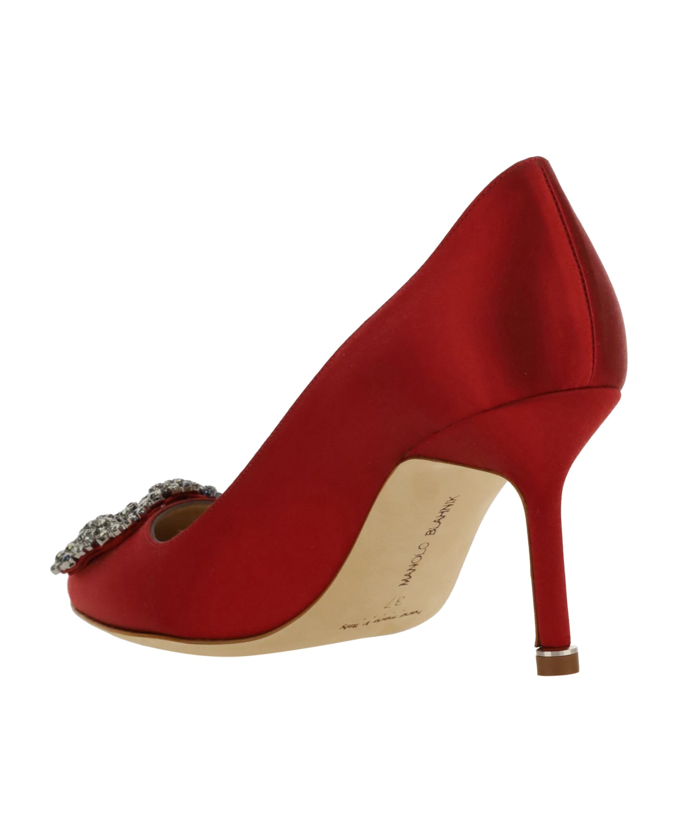 Manolo Blahnik Hangisi Sandalss - Red