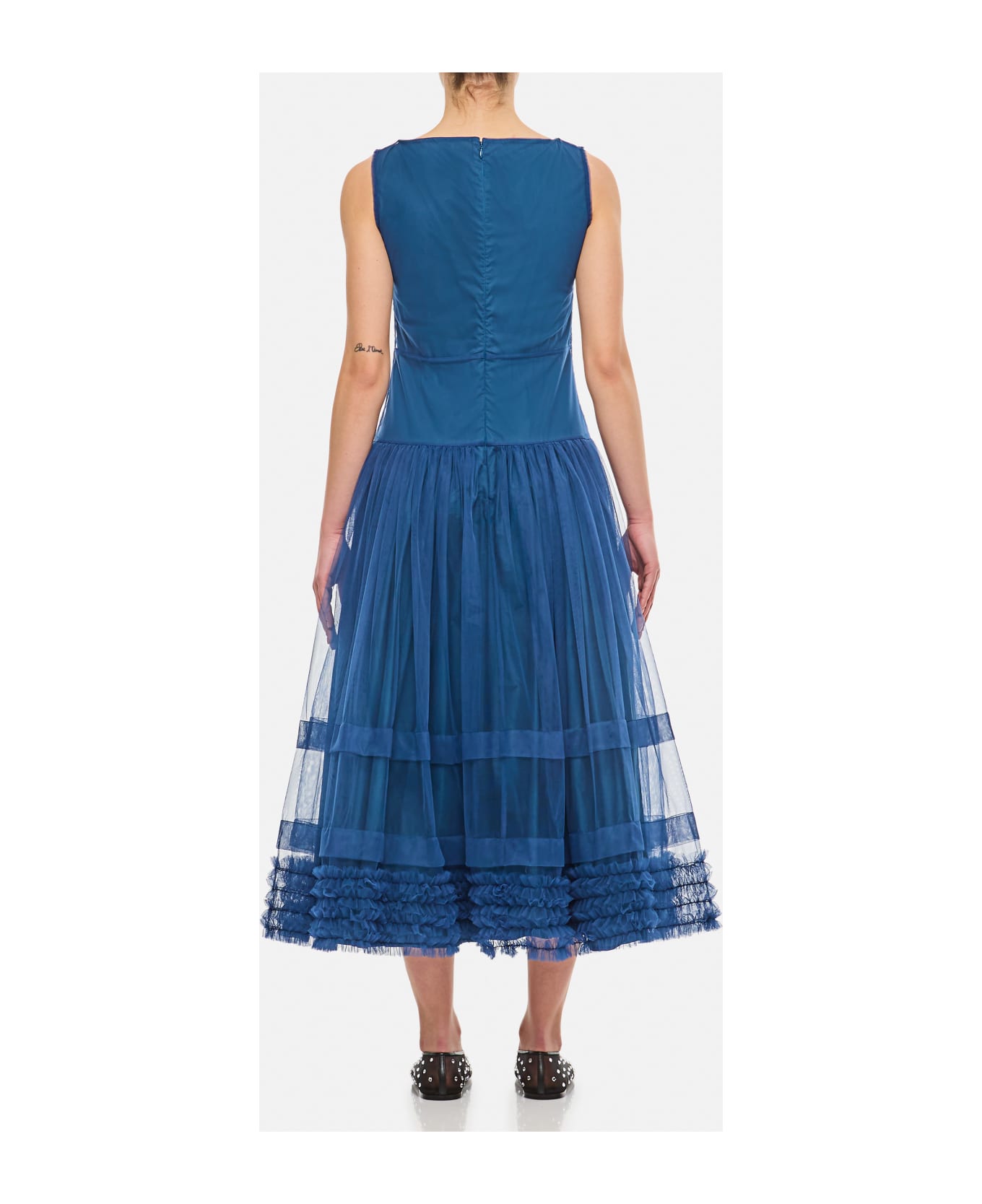 Molly Goddard Nova Midi Dress - Blue