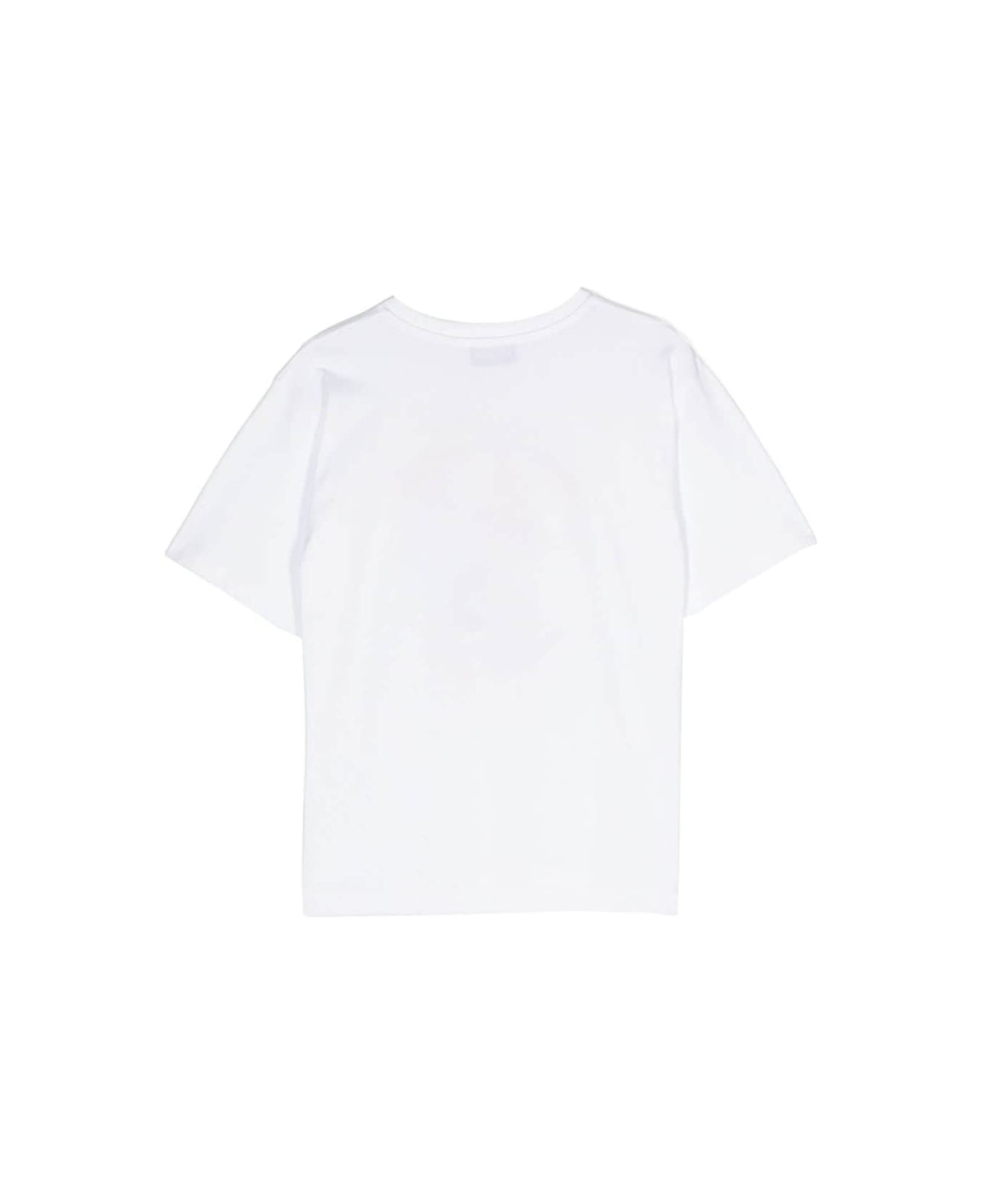 Moschino White T-shirt With Teddy Bear Print In Cotton Boy - White Tシャツ＆ポロシャツ