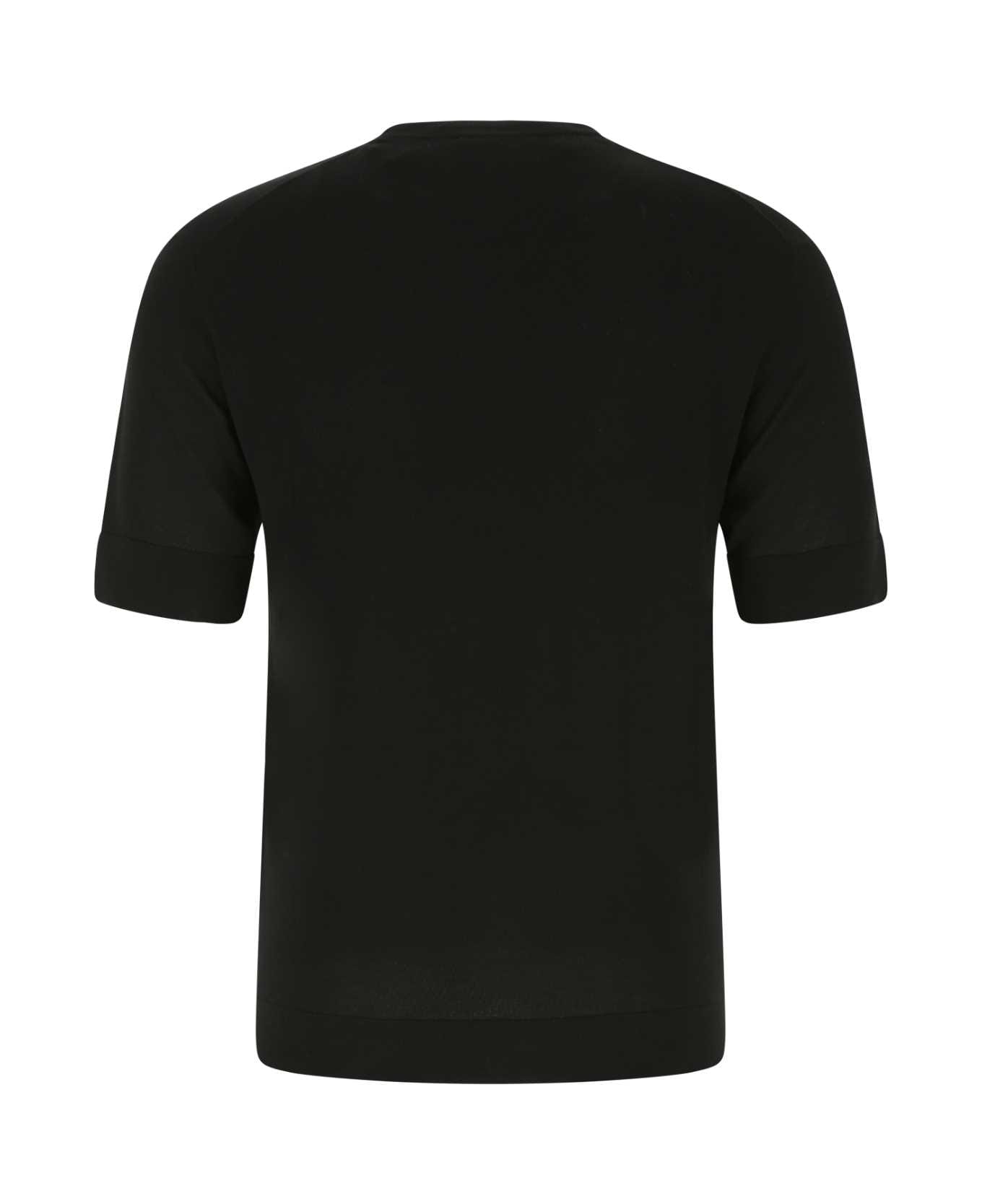 PT Torino Black Cotton Blend T-shirt - 0990