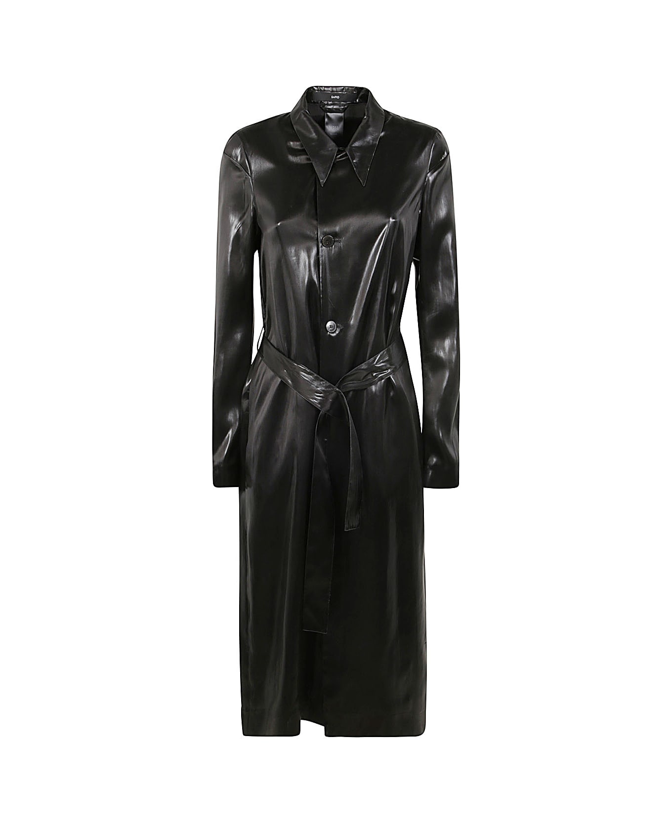 Sapio Belted Trench - Black