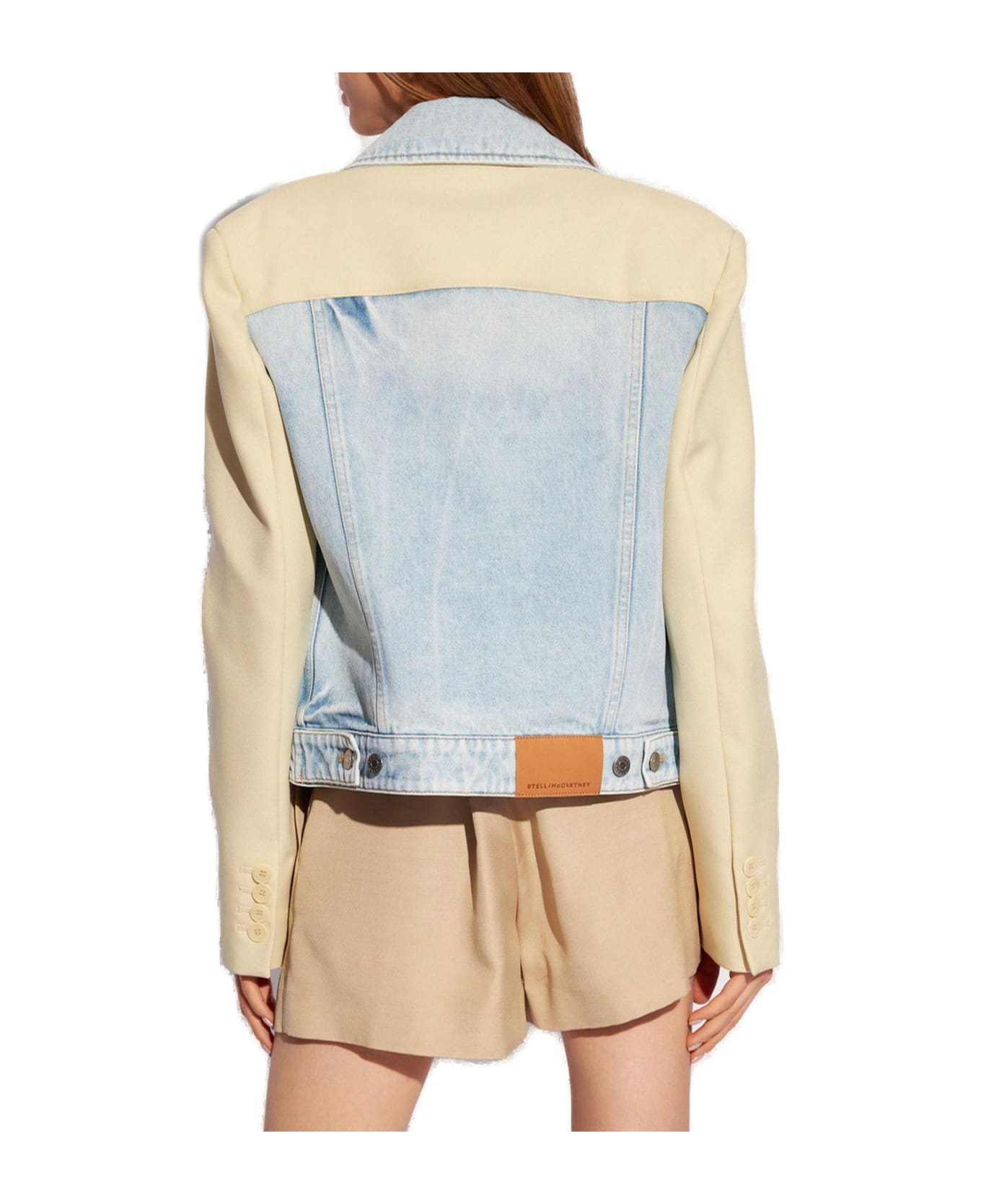 Stella McCartney Button-up Panelled Denim Jacket - BLUE/NEUTRALS ジャケット
