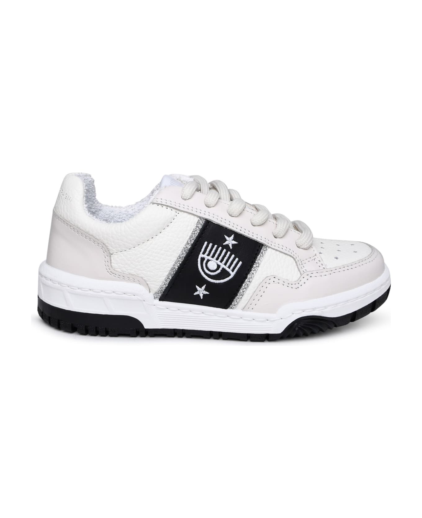 Chiara Ferragni Cf1 White Leather Sneakers - White スニーカー