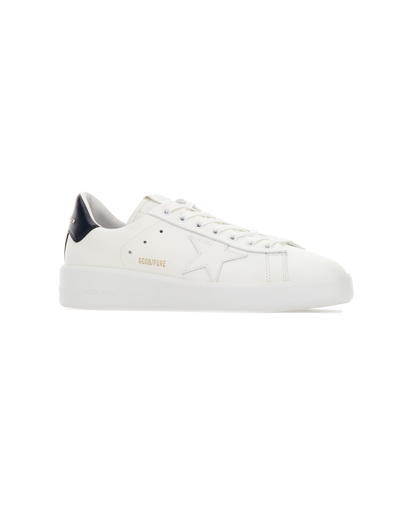 White Leather Pure Star Sneakers - Thumbnail 3