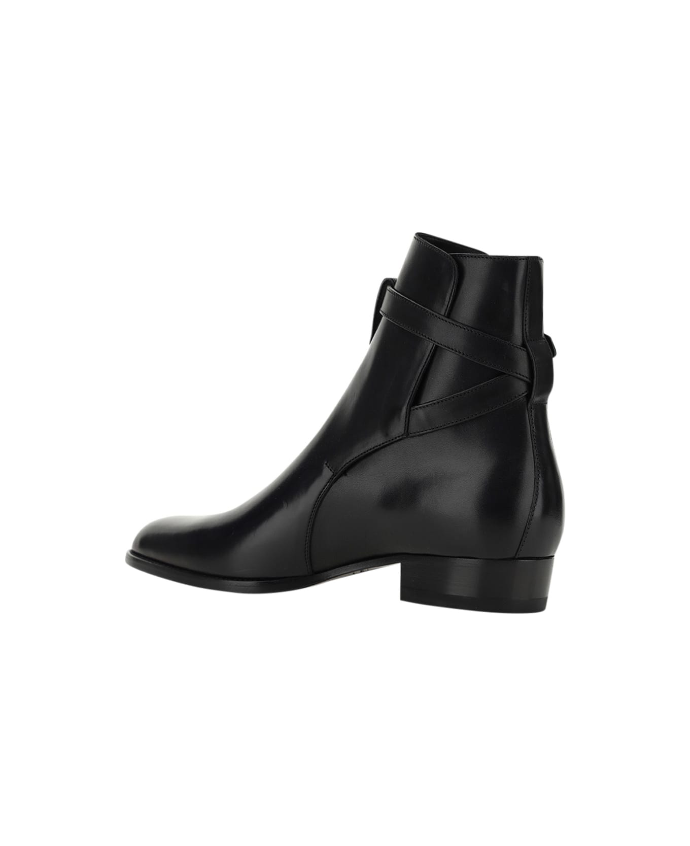 Saint Laurent Wyatt Jodhpur Ankle Boots - Nero