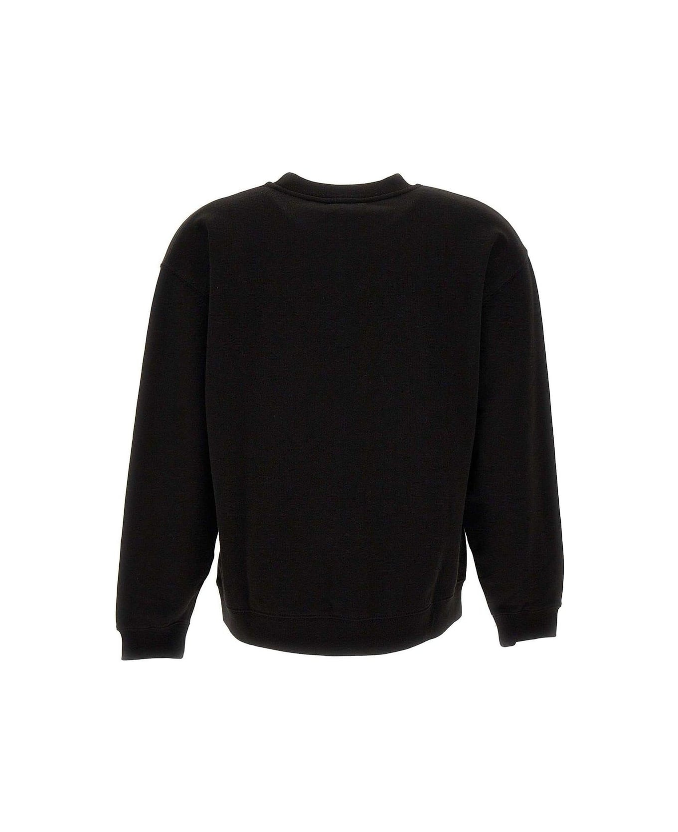 Kenzo Logo Patch Drop-shoulder Sweatshirt - Black