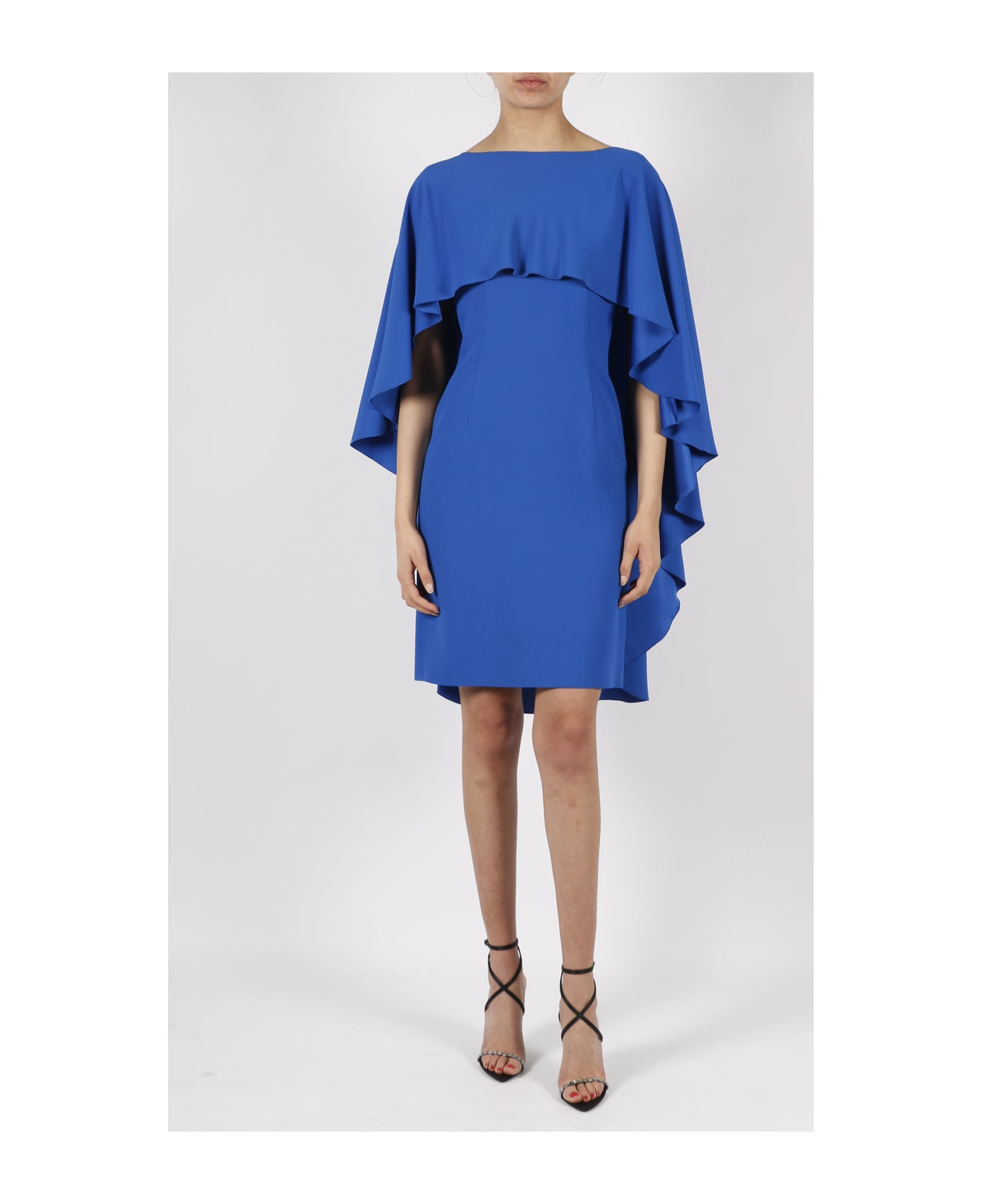 Alberta Ferretti Enver Satin Midi Dress - Bluette ワンピース＆ドレス