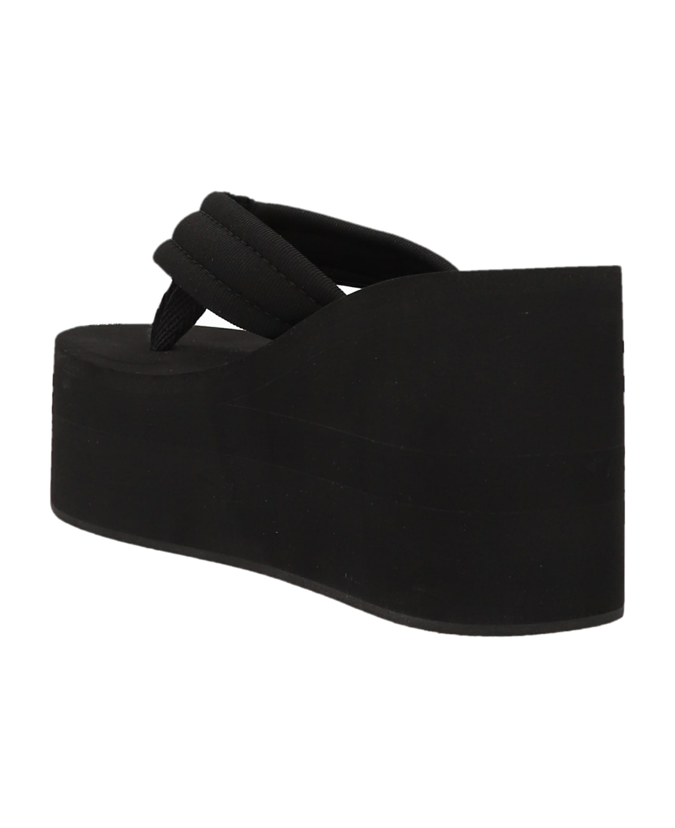 Coperni 'branded Wedge' Sandals - Black